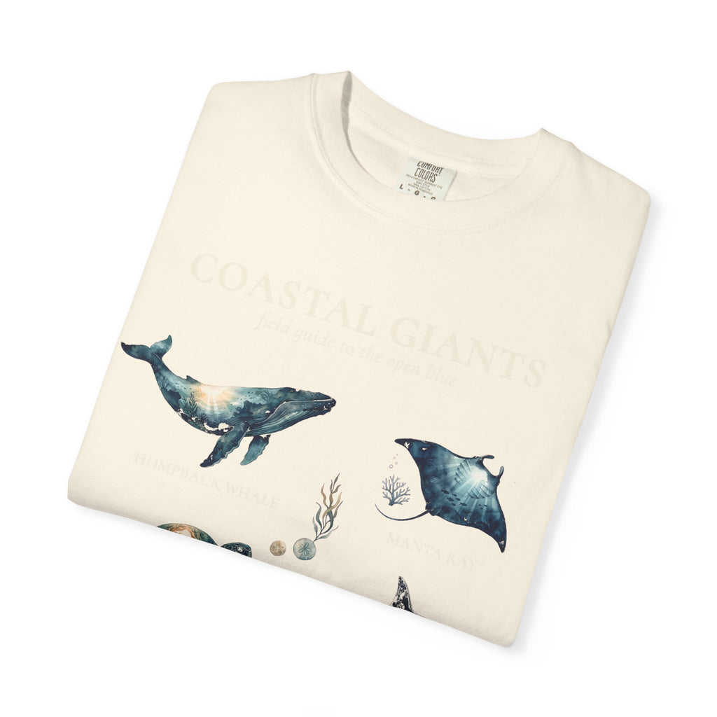 Vintage Ocean Creatures Sweatshirt, Marine Life Field Guide Crewneck, Whale Octopus Sea Turtle Ocean Lover Gift