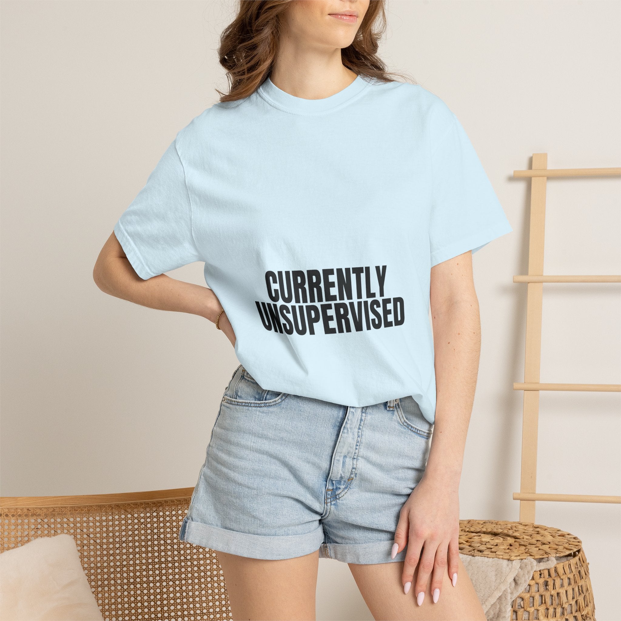 Currently Unsupervised Shirt, Funny Sarcastic Tee, Gag Gift, Humor Sweatshirt