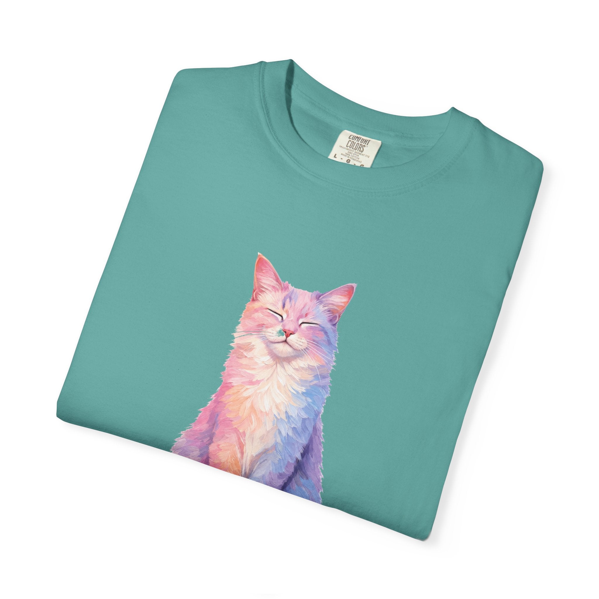 Cat Mom Shirt, Pastel Painterly Cat Tee, Cute Cat Lover Gift, Cat Owner Sweatshirt for Her