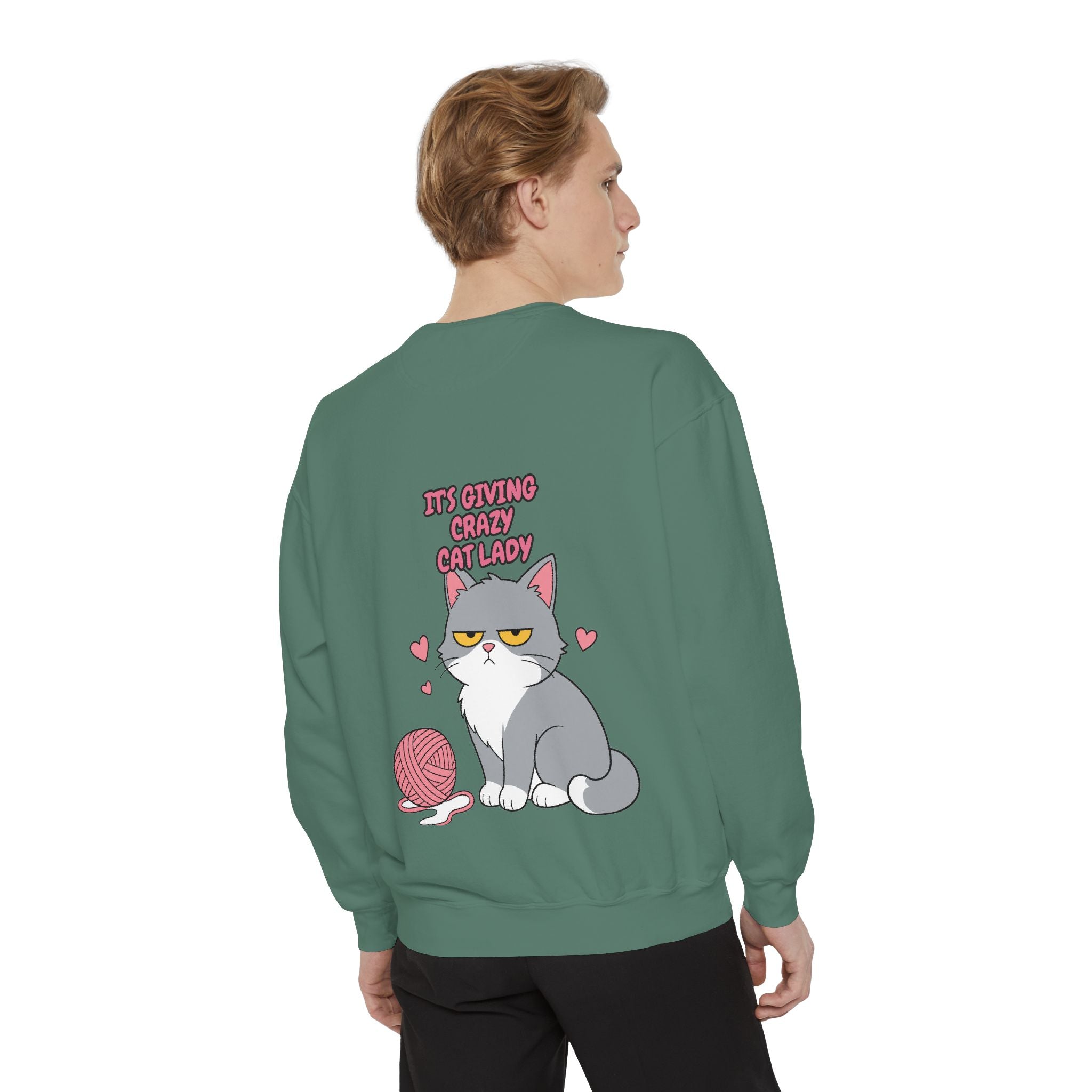 It's Giving Crazy Cat Lady Shirt, Grey Cat Mom Tee, Cat Lover Gift, Funny Cat Owner Sweatshirt