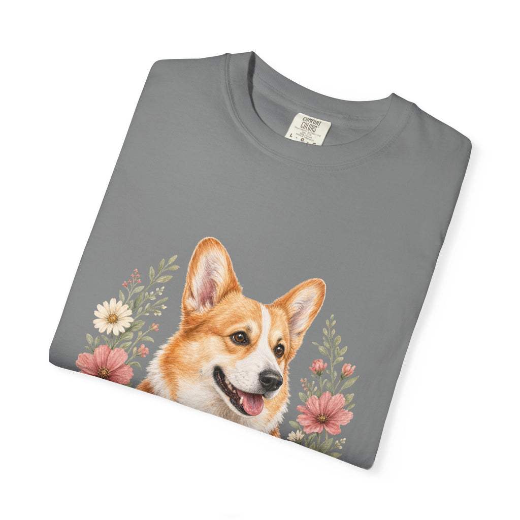 Corgi Mom Shirt, Corgi Mama Tee, Dog Mom Gift, Wildflower Corgi Lover Sweatshirt, Cute Dog Owner Gift