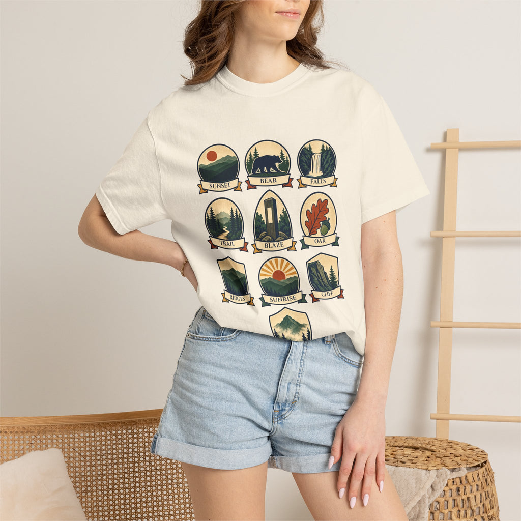 Appalachian Trail Shirt, Hiking Badge Tee, AT Thru Hiker Gift, Retro Adventure Nature Sweatshirt