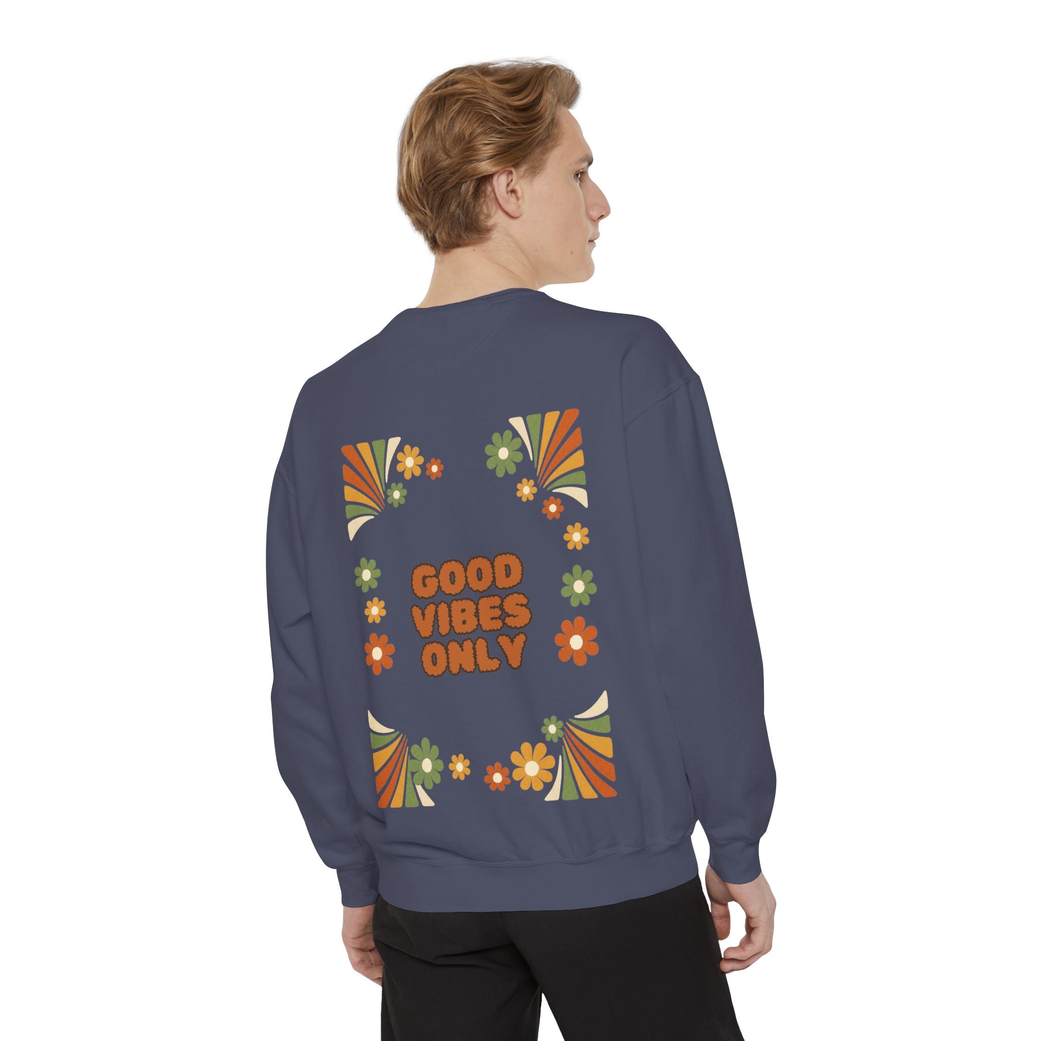 Good Vibes Only Shirt, Retro Groovy Tee, 70s Aesthetic Gift, Positive Affirmation Sweatshirt