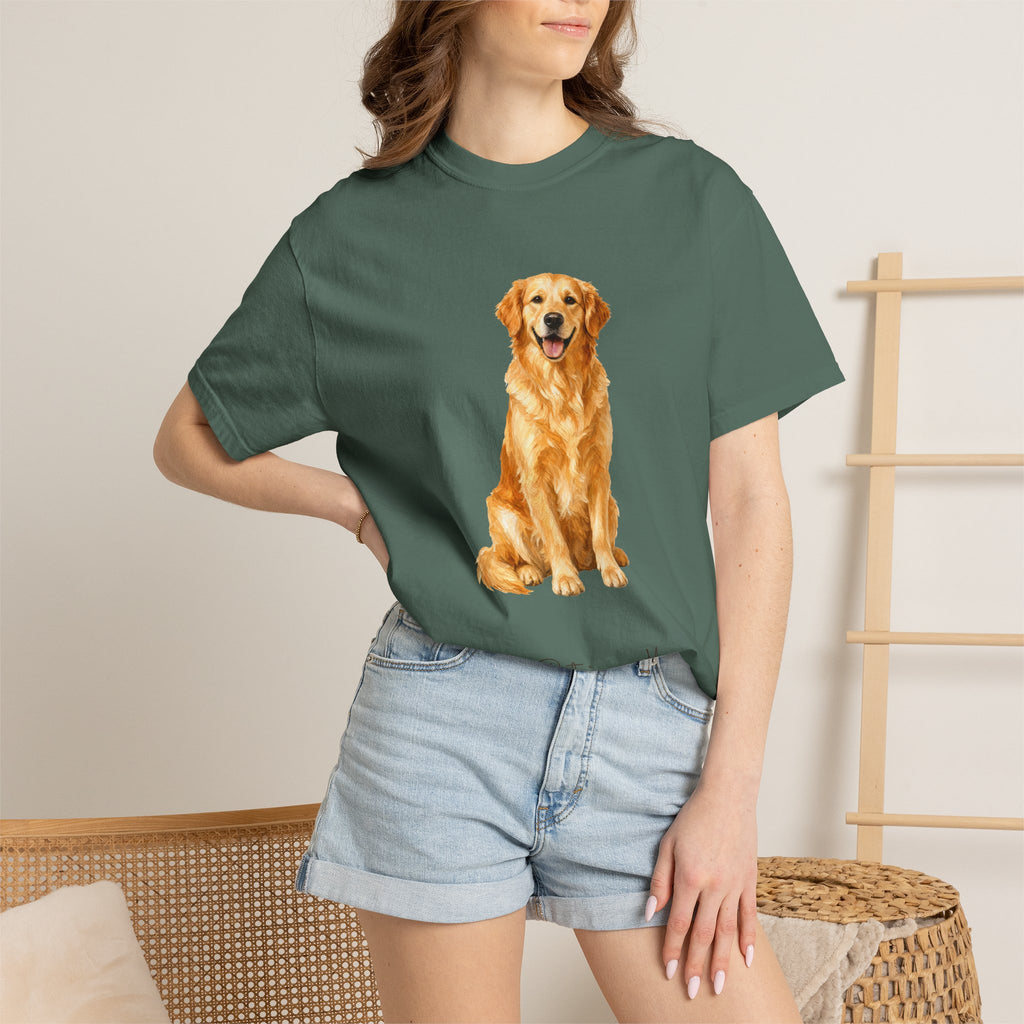 Golden Retriever Mom Shirt, Painterly Golden Dog Mom Tee, Cute Golden Lover Gift, Dog Owner Sweatshirt for Her