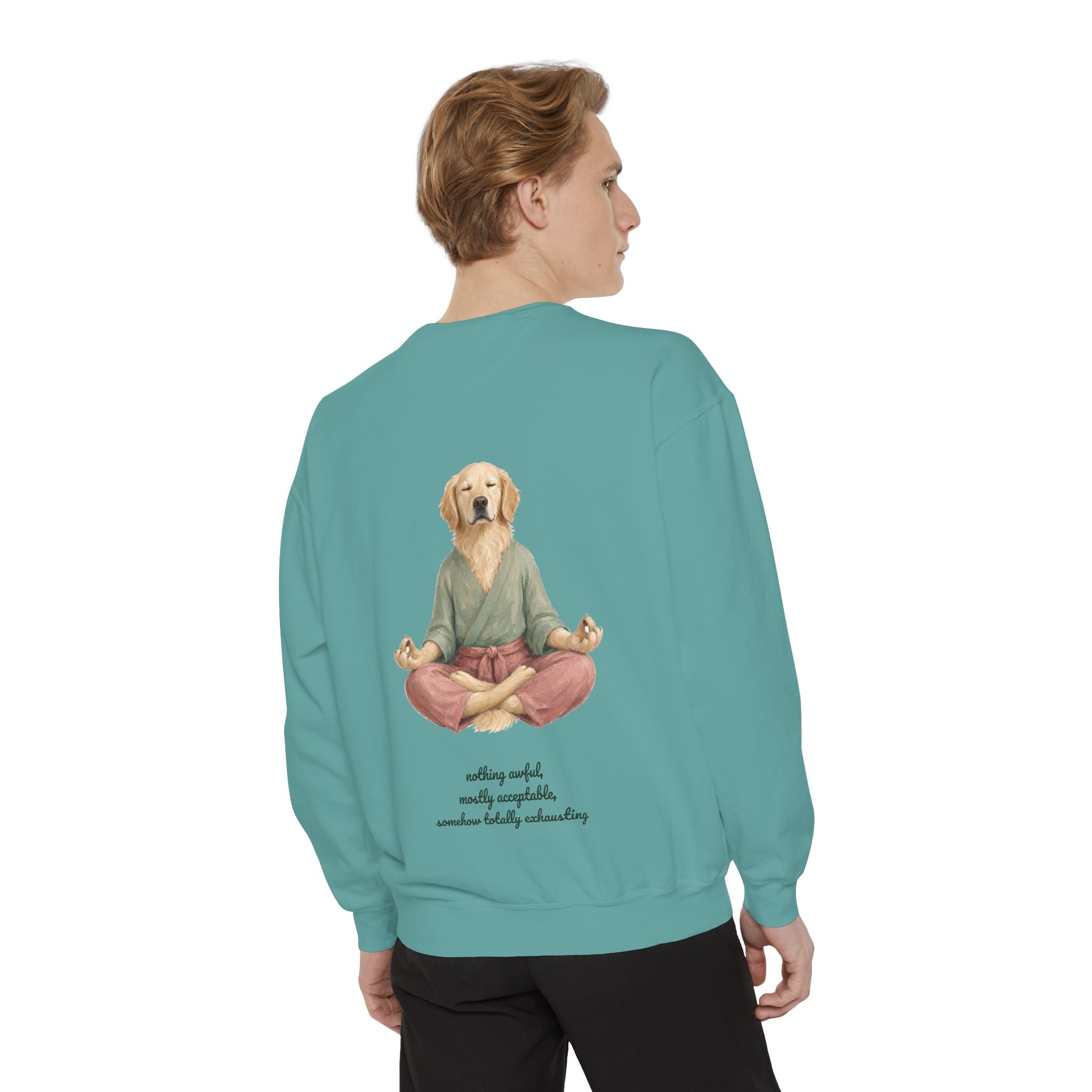 Yoga Dog Shirt, Namaste Zen Dog Tee, Funny Meditation Dog Mom Gift, Painterly Dog Lover Sweatshirt