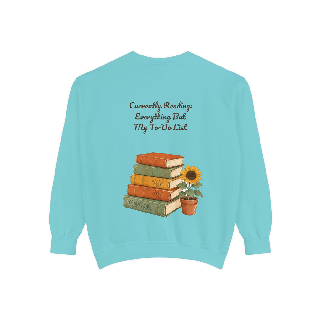 Currently Reading Everything But My To-Do List Shirt, Funny Bookish Tee, Book Lover Reader Gift