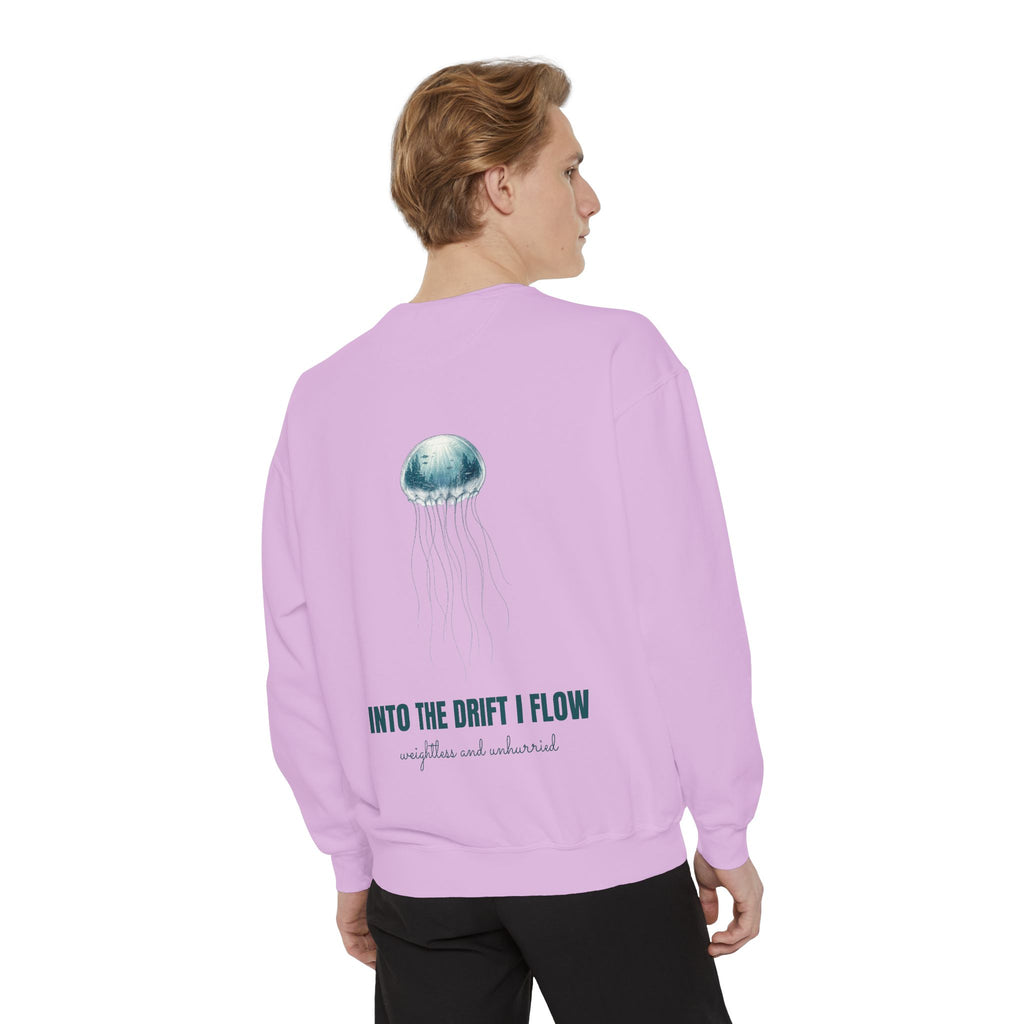 Into the Drift I Flow Shirt, Jellyfish Double Exposure Tee, Ocean Diver Sea Life Gift, Nautical Marine Sweatshirt