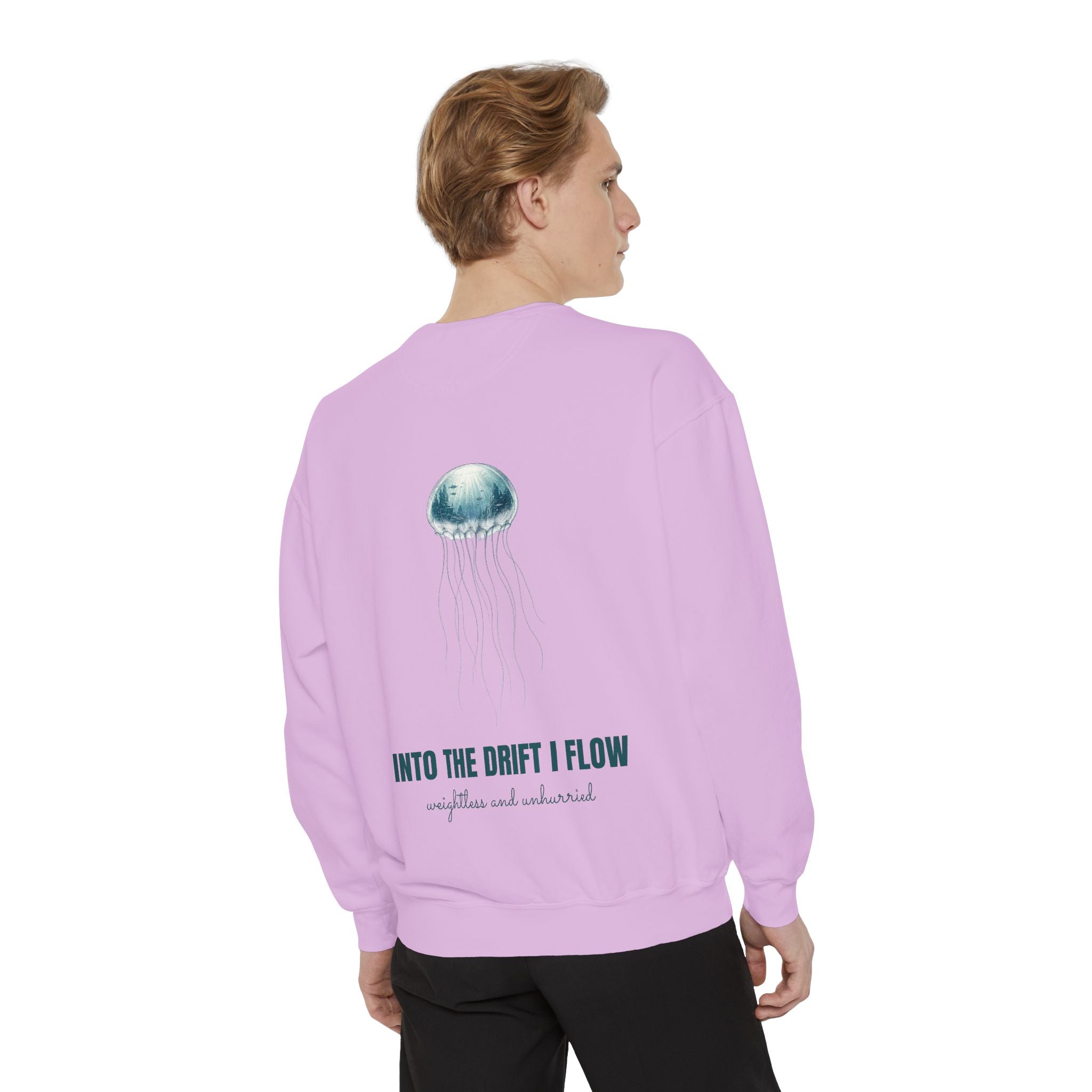 Into the Drift I Flow Shirt, Jellyfish Double Exposure Tee, Ocean Diver Sea Life Gift, Nautical Marine Sweatshirt
