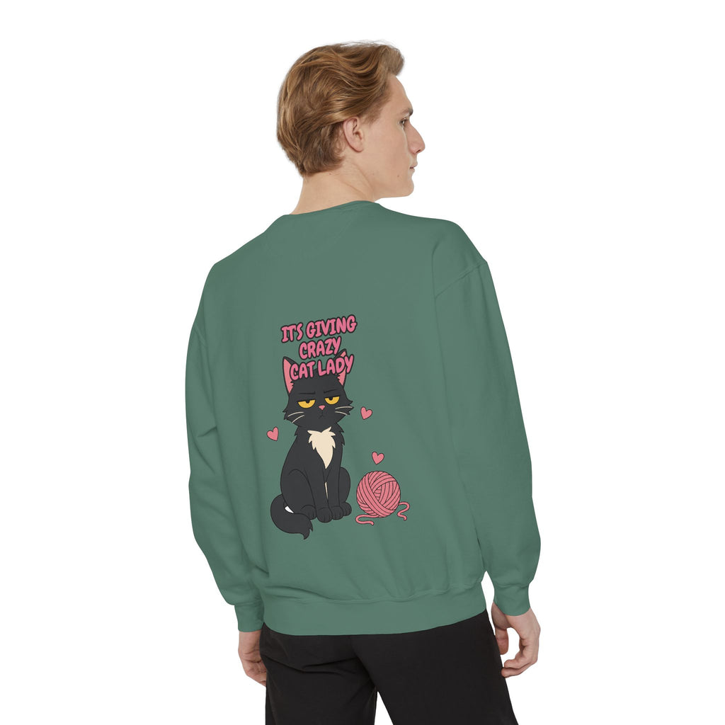 It's Giving Crazy Cat Lady Shirt, Funny Cat Mom Tee, Cat Lover Gift, Sarcastic Cat Owner Sweatshirt