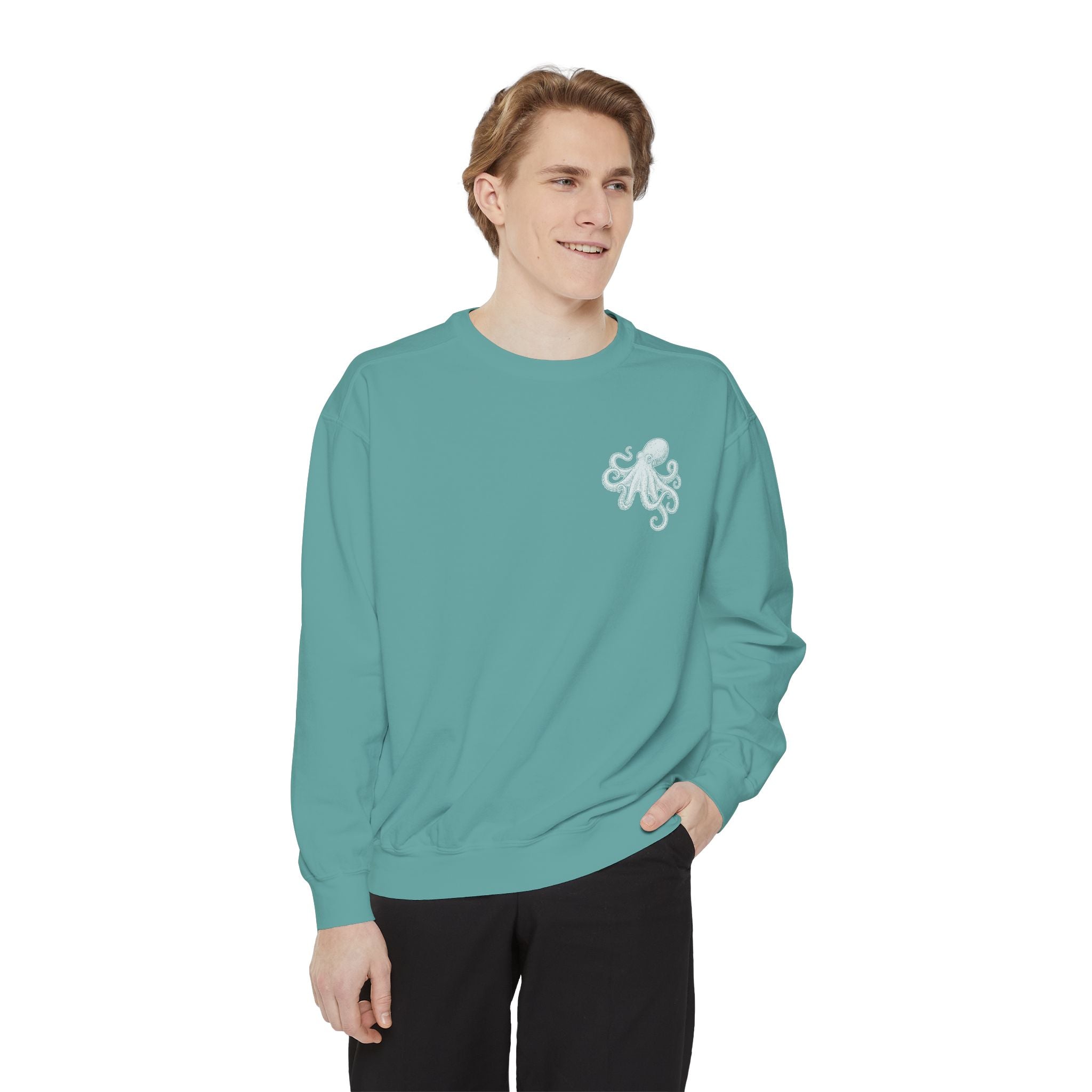 Marine Life Sweatshirt — Vintage Ocean Creatures Graphic