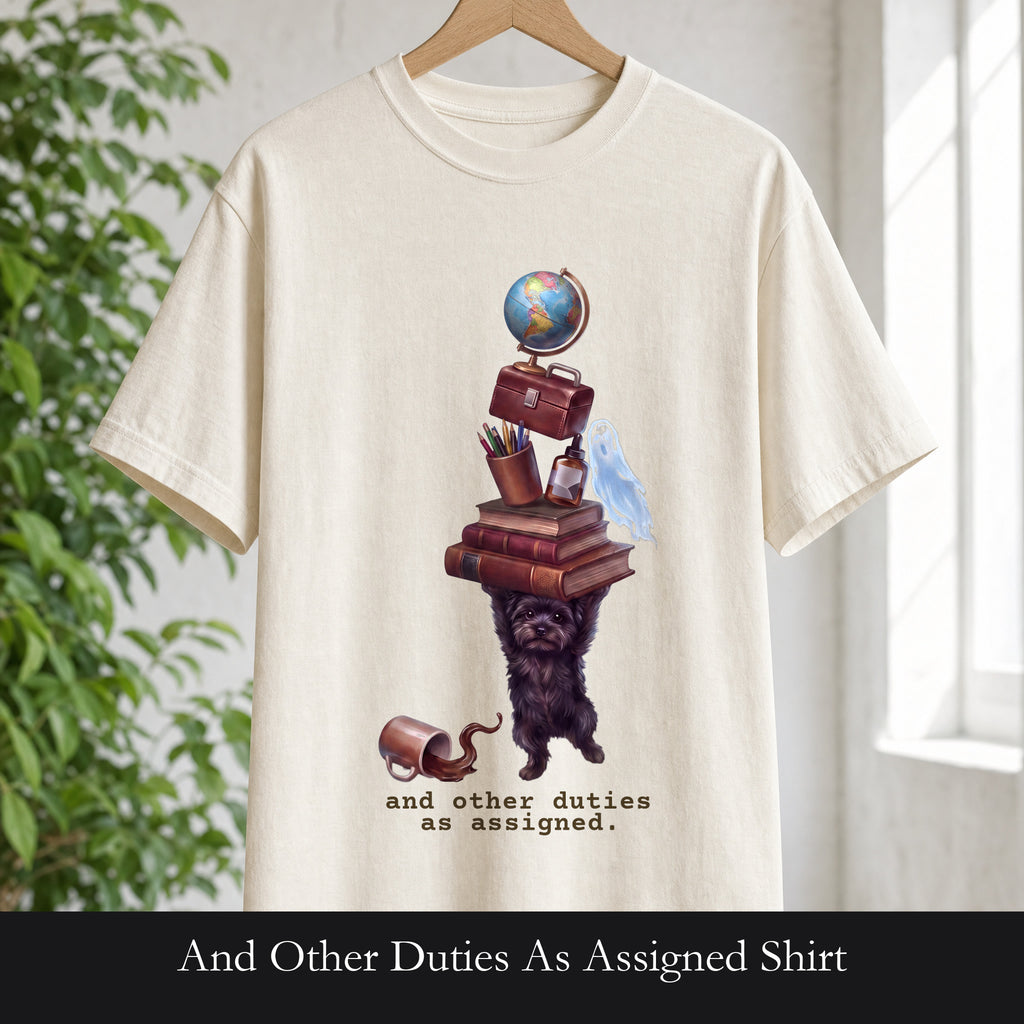 And Other Duties As Assigned Shirt, Funny Paraprofessional Tee, School Staff Dog Tee, Teacher and Teacher Aide Gift
