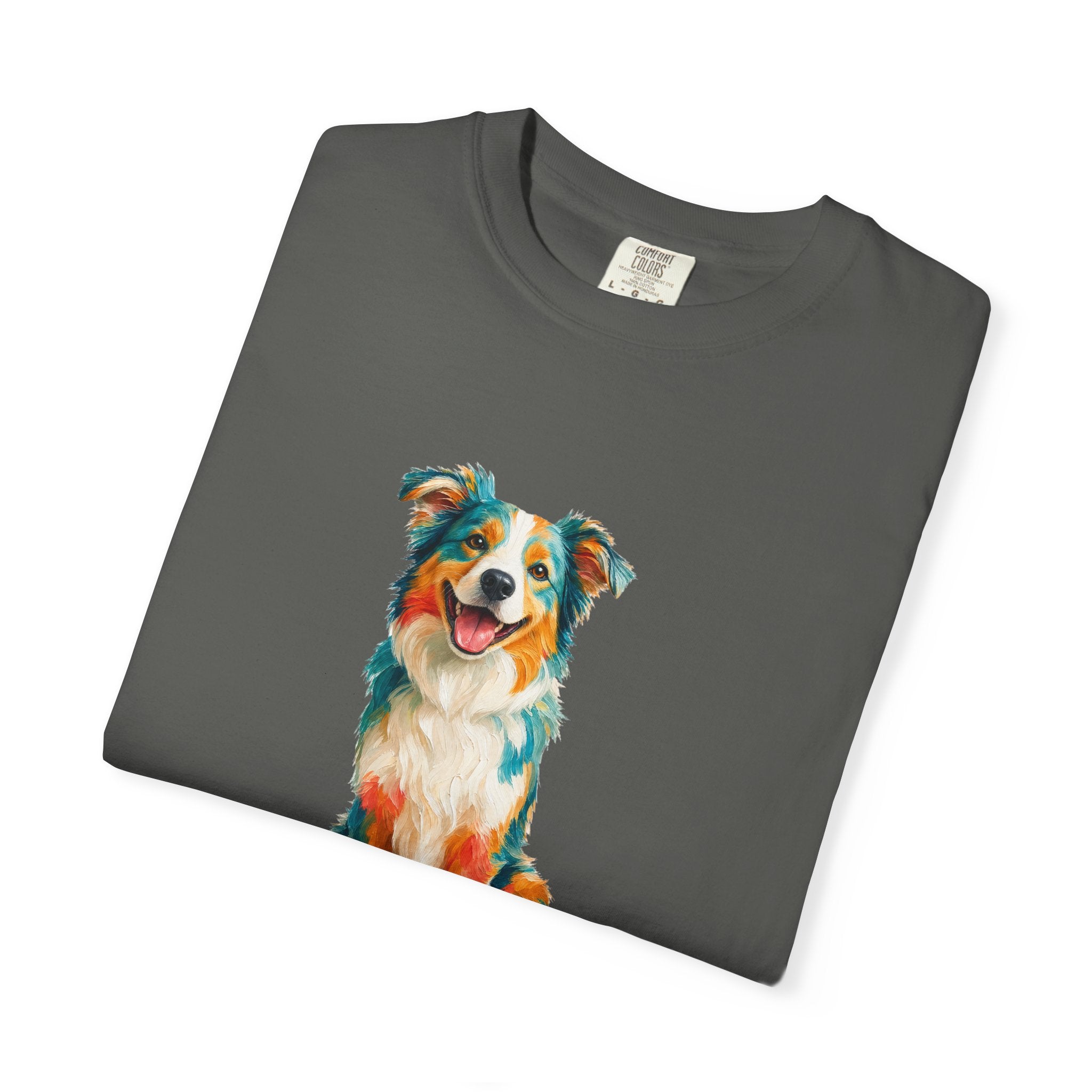 Dog Mom Shirt, Vibrant Painterly Dog Tee, Bold Dog Lover Gift, Colorful Dog Owner Sweatshirt