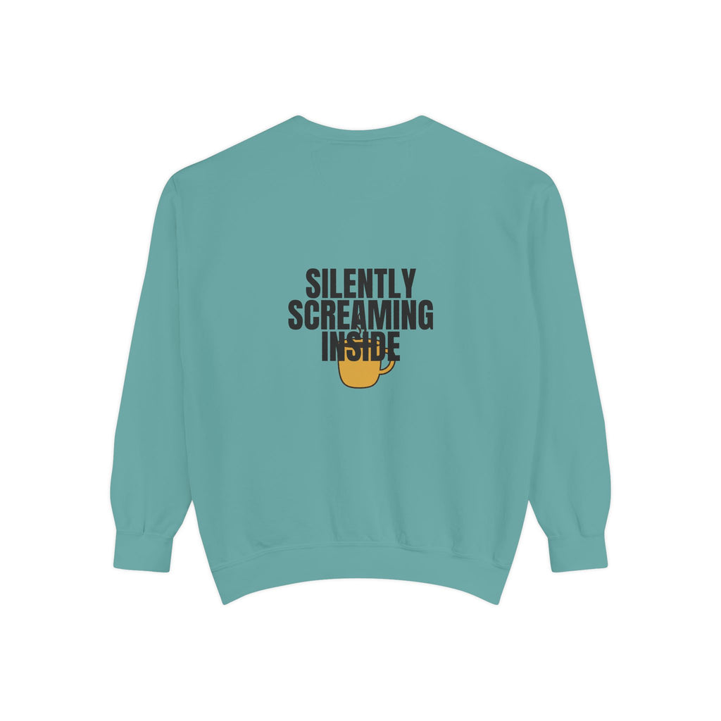 Silently Screaming Inside Shirt, Funny Sarcastic Tee, Coffee Lover Gift, Introvert Humor Sweatshirt