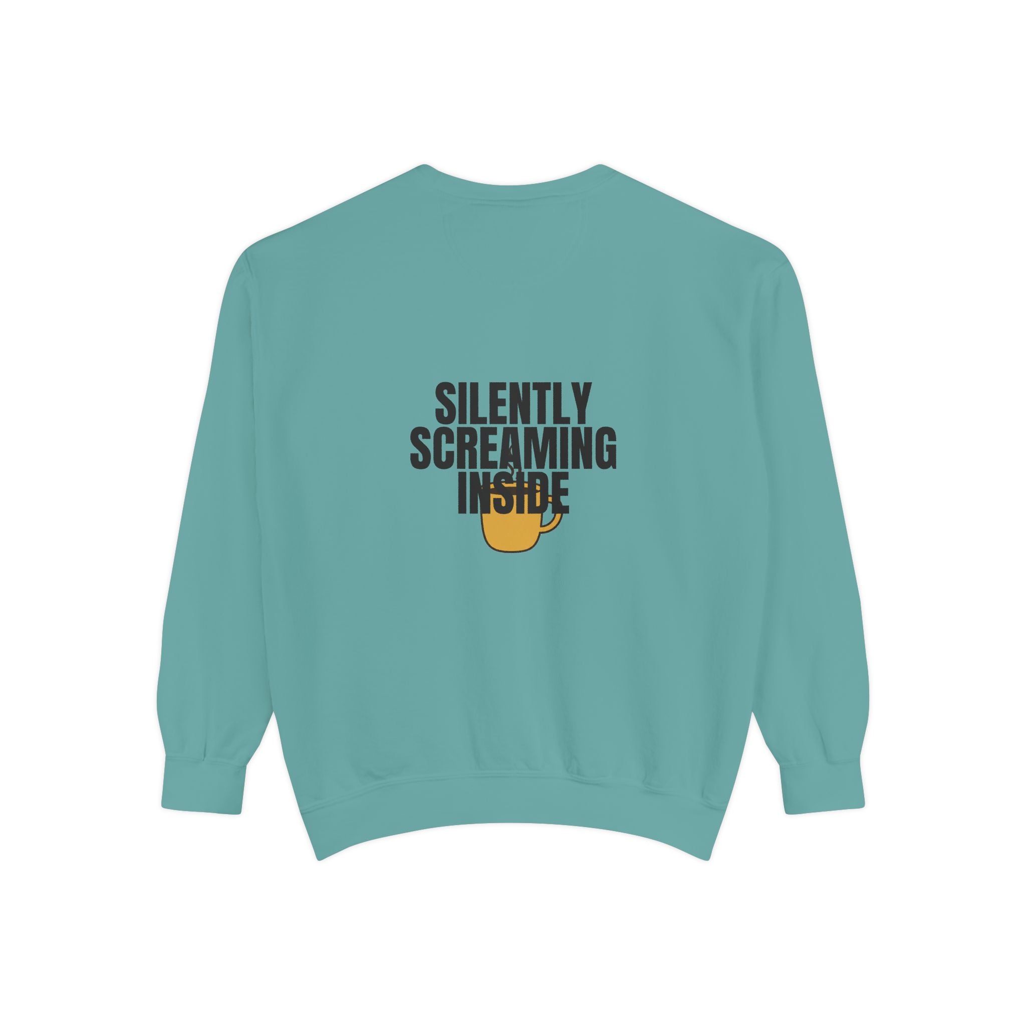 Silently Screaming Inside Shirt, Funny Sarcastic Tee, Coffee Lover Gift, Introvert Humor Sweatshirt