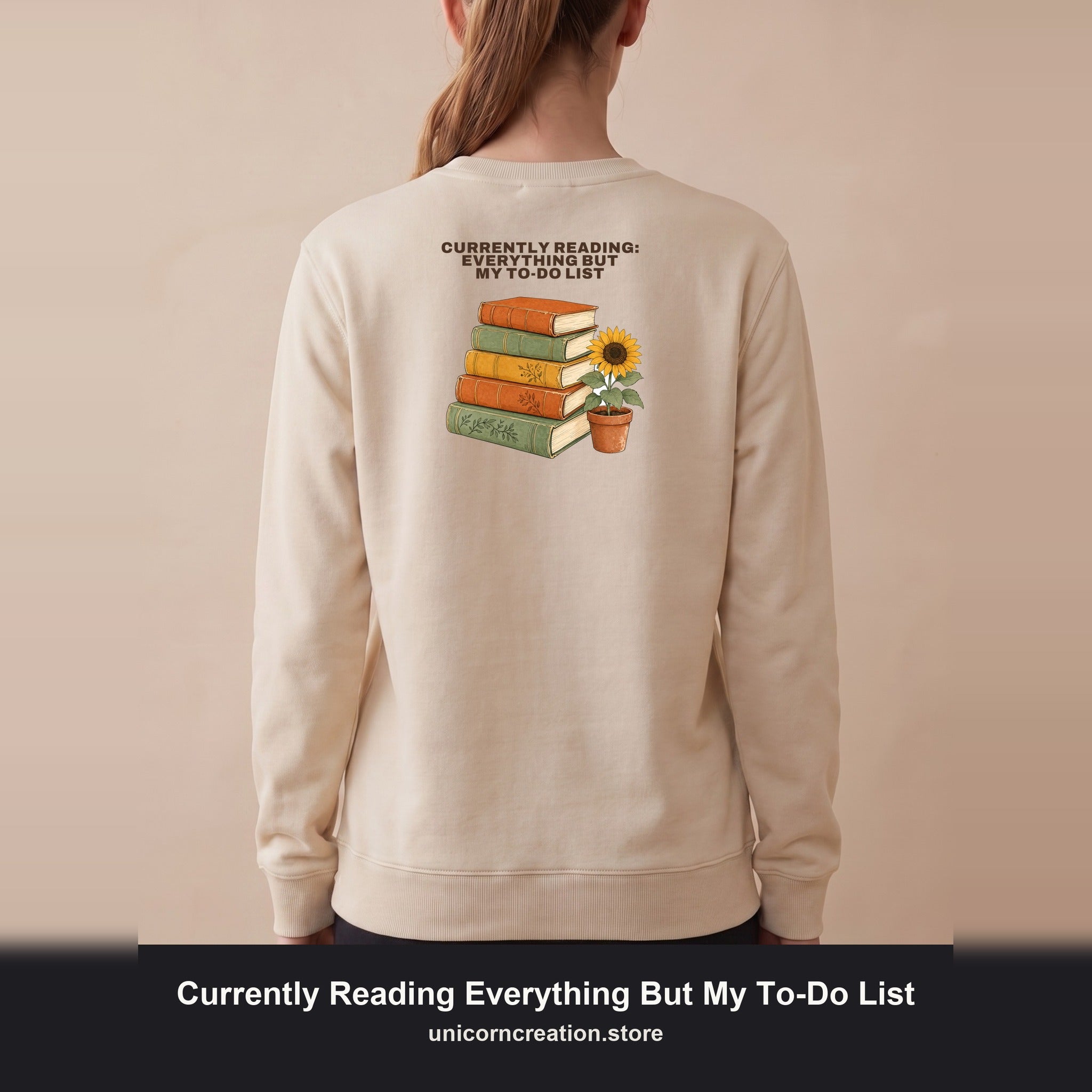 Currently Reading Everything But My To-Do List Shirt, Funny Bookish Tee, Book Lover Reader Gift