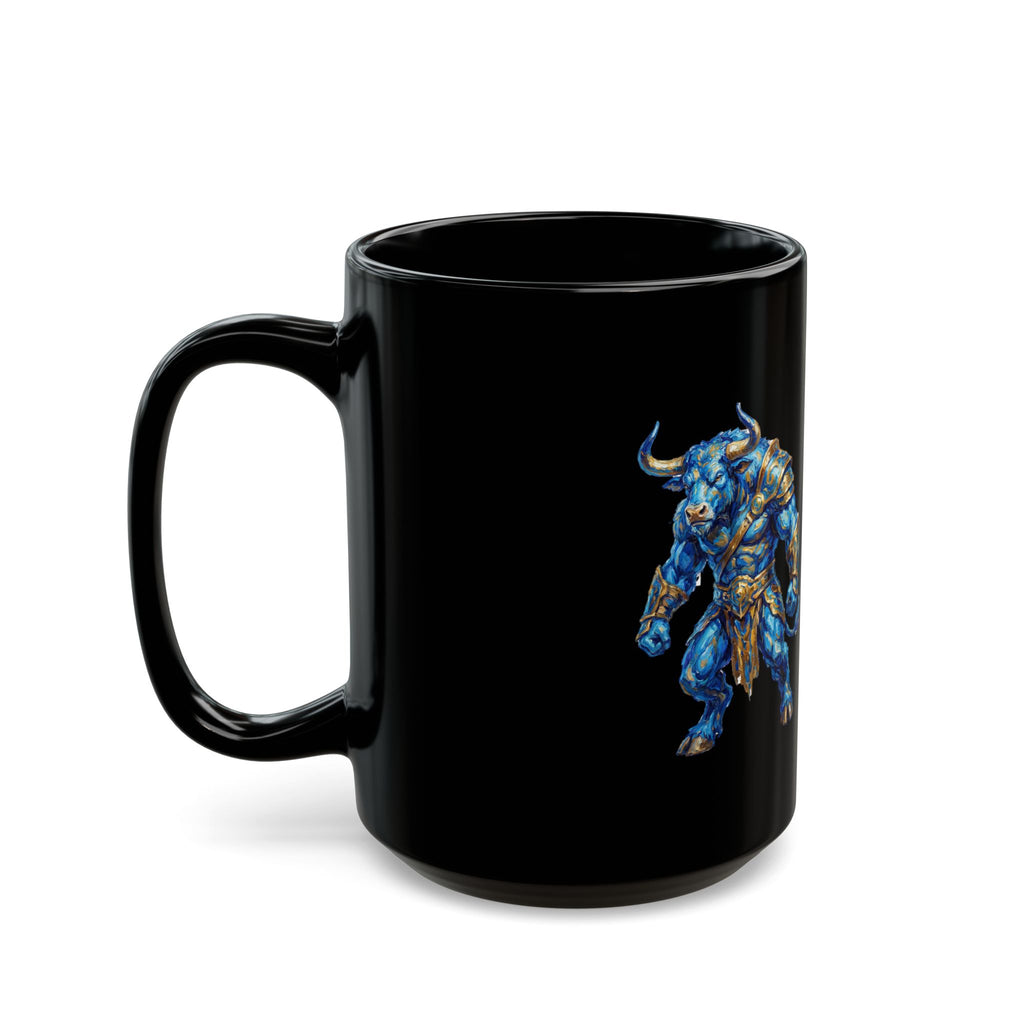 Minotaur Stats Coffee Mug — Funny RPG Character Sheet Mug