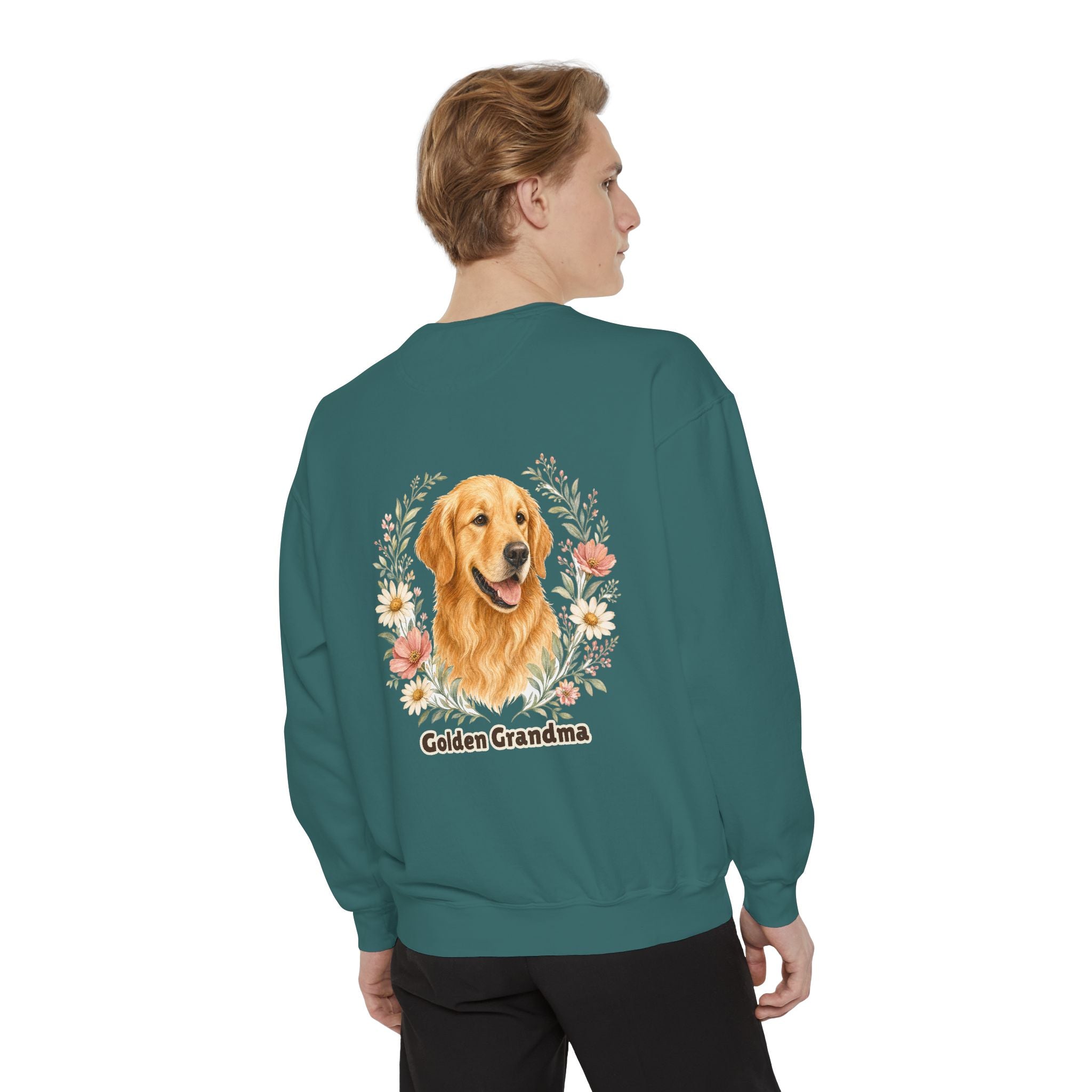 Golden Retriever Grandma Shirt, Golden Grandma Tee, Dog Grandma Gift, Wildflower Dog Lover Sweatshirt