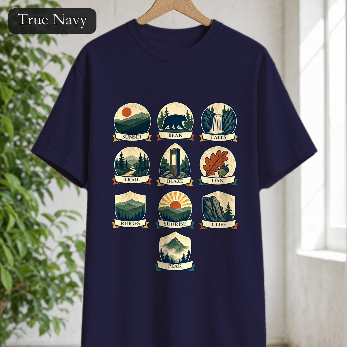 Appalachian Trail Shirt, Hiking Badge Tee, AT Thru Hiker Gift, Retro Adventure Nature Sweatshirt