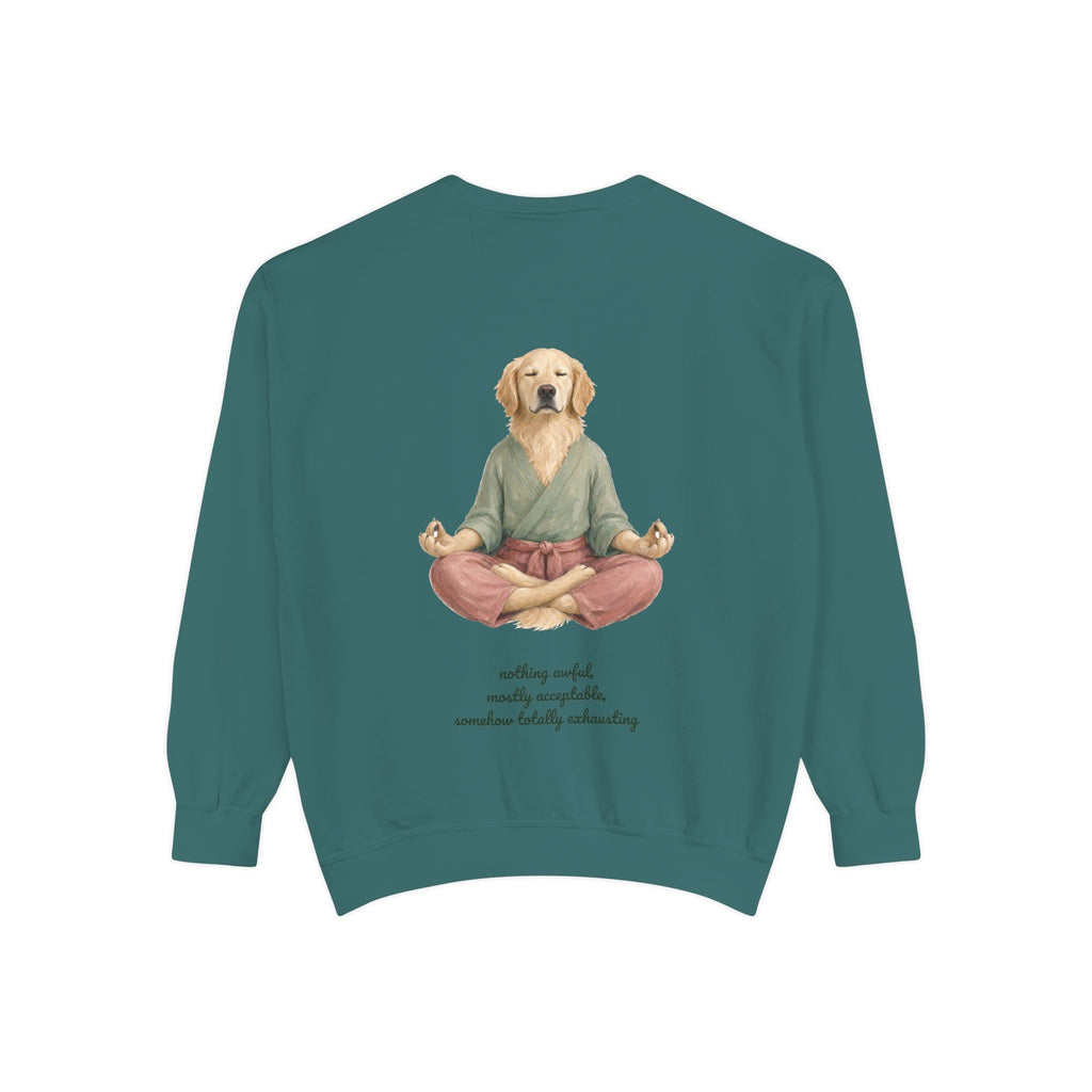 Yoga Dog Shirt, Namaste Zen Dog Tee, Funny Meditation Dog Mom Gift, Painterly Dog Lover Sweatshirt