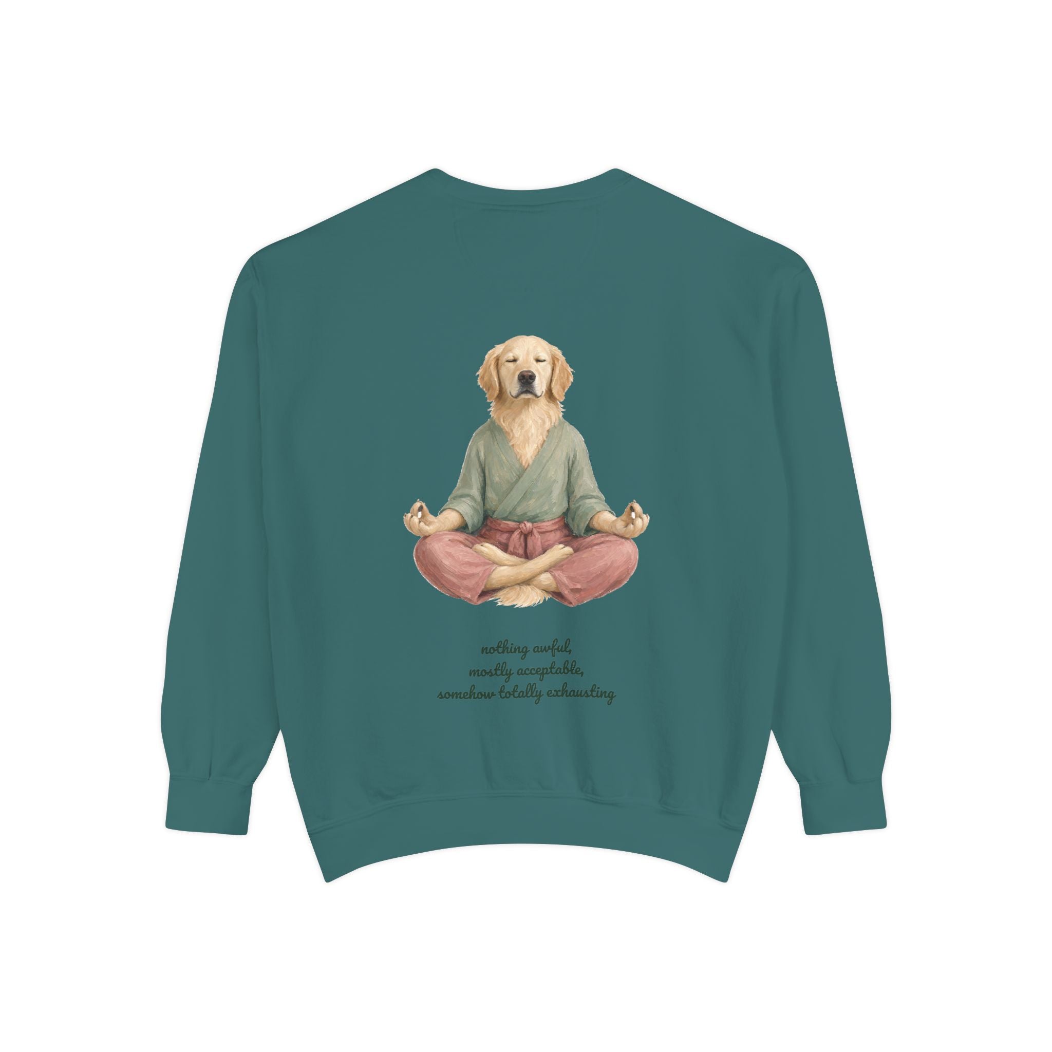 Yoga Dog Shirt, Namaste Zen Dog Tee, Funny Meditation Dog Mom Gift, Painterly Dog Lover Sweatshirt