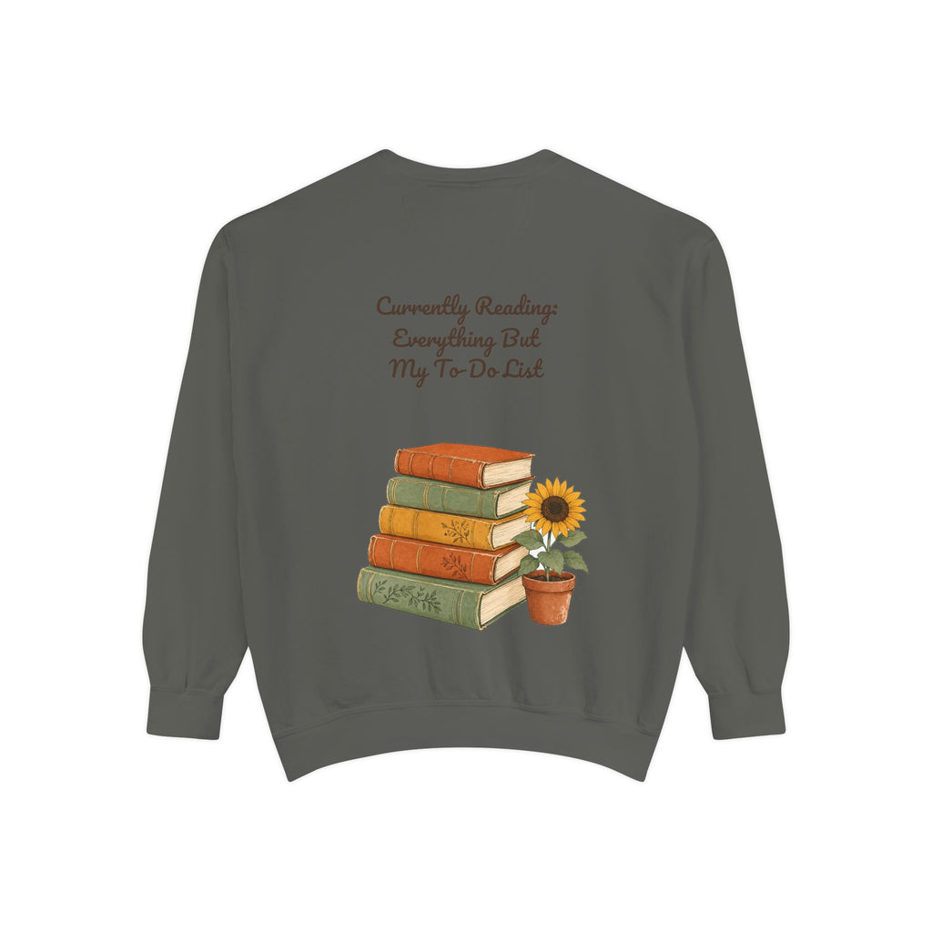 Currently Reading Everything But My To-Do List Shirt, Funny Bookish Tee, Book Lover Reader Gift