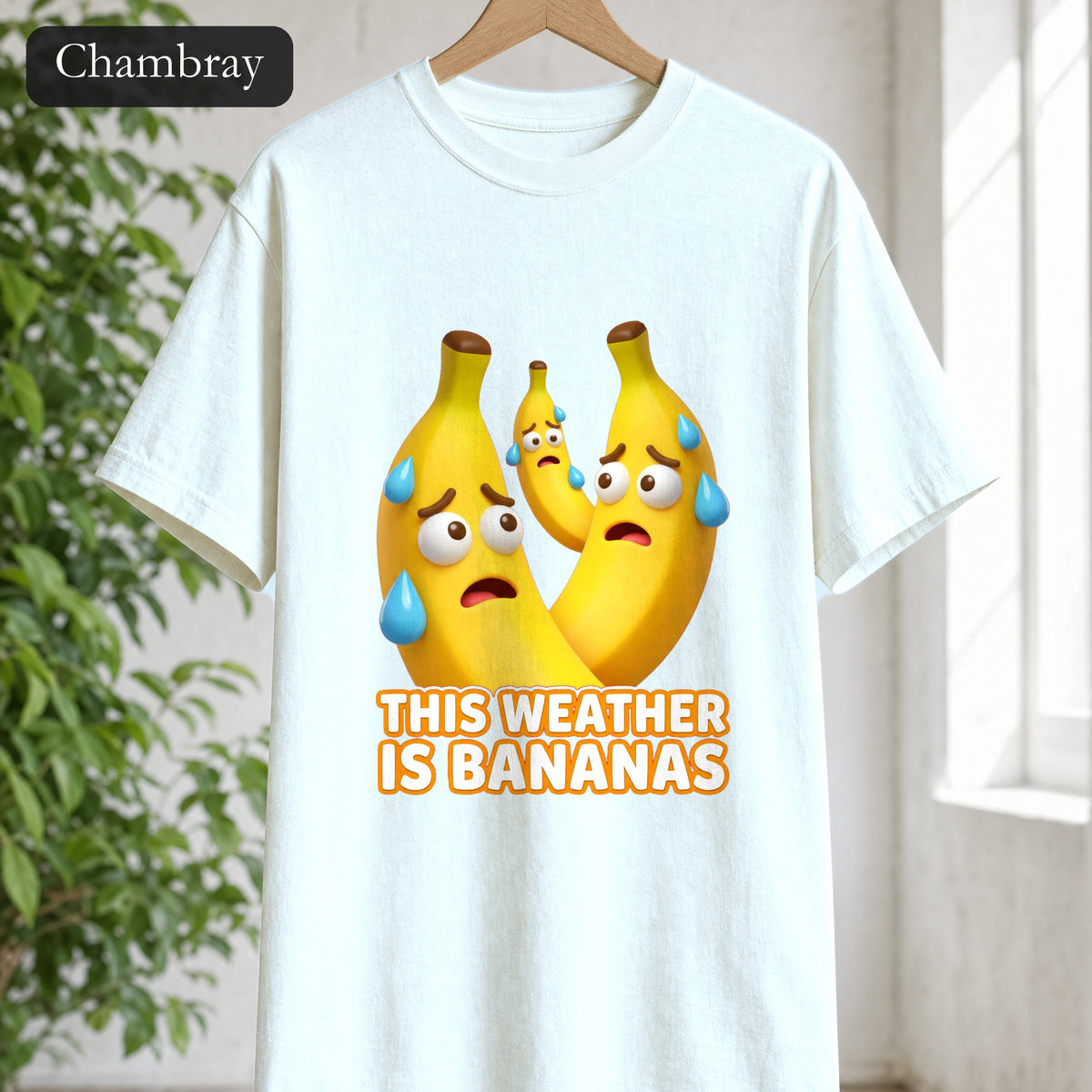 This Weather Is Bananas Shirt, Funny Sweating Banana Tee, Summer Heat Humor Gift, Hot Weather Pun Sweatshirt