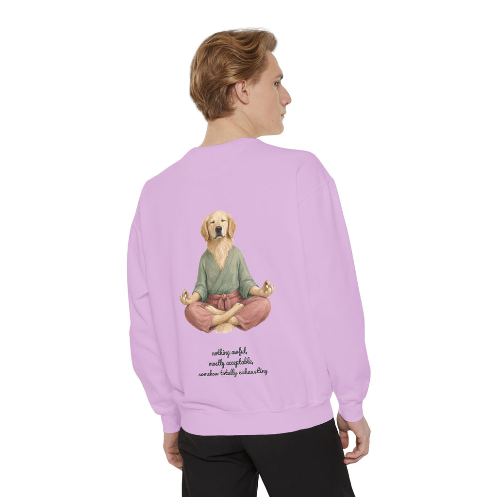 Yoga Dog Shirt, Namaste Zen Dog Tee, Funny Meditation Dog Mom Gift, Painterly Dog Lover Sweatshirt