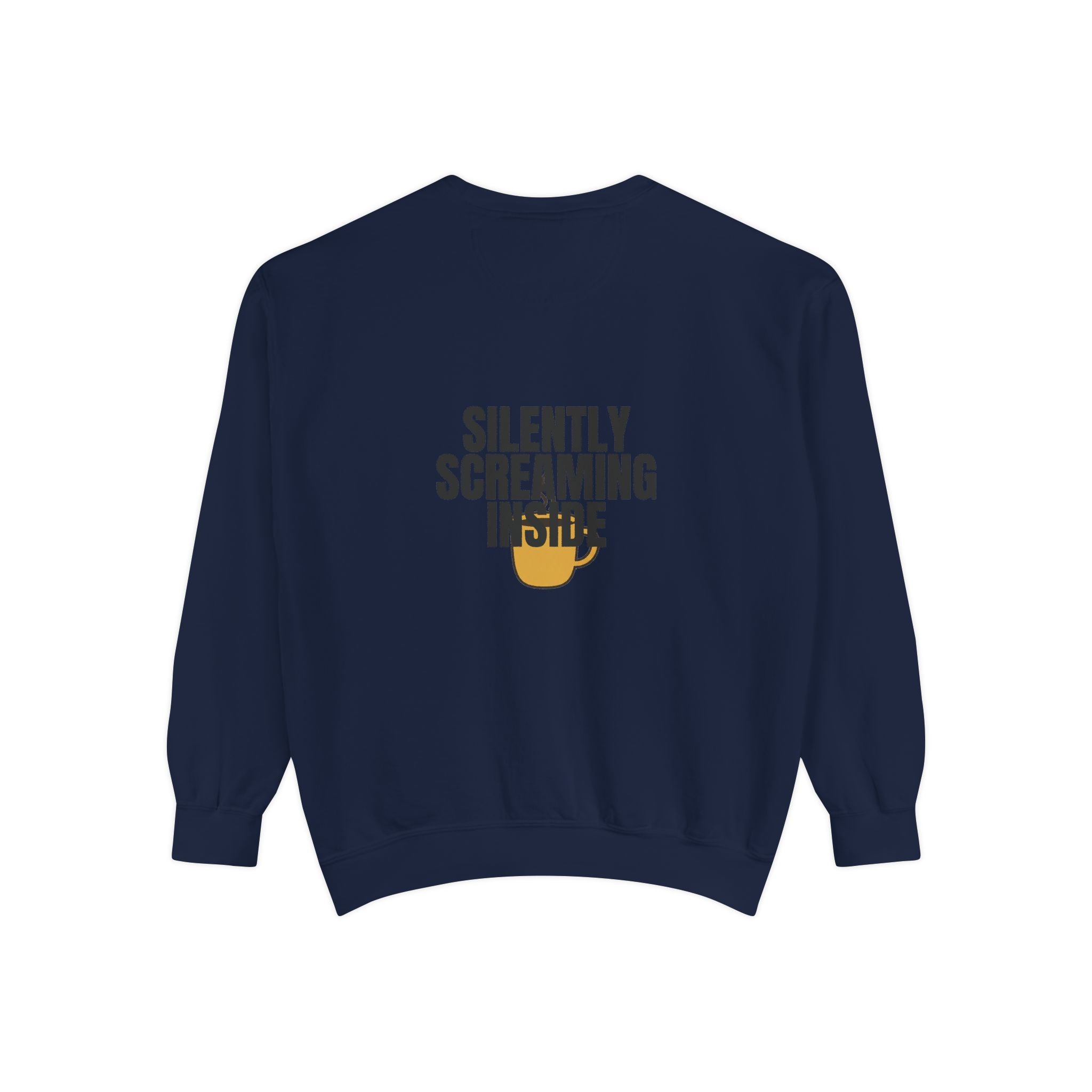 Silently Screaming Inside Shirt, Funny Sarcastic Tee, Coffee Lover Gift, Introvert Humor Sweatshirt