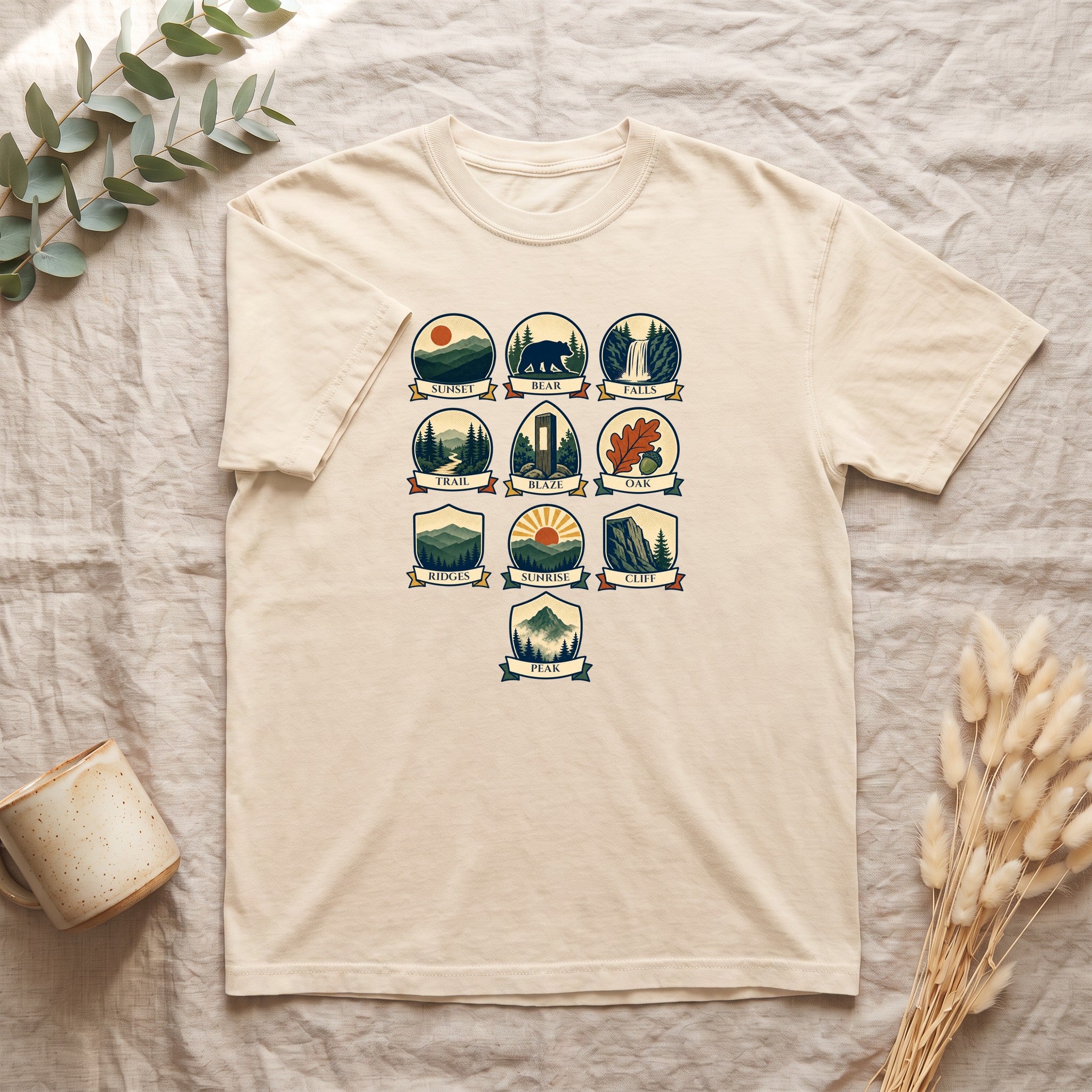 Appalachian Trail Shirt, Hiking Badge Tee, AT Thru Hiker Gift, Retro Adventure Nature Sweatshirt