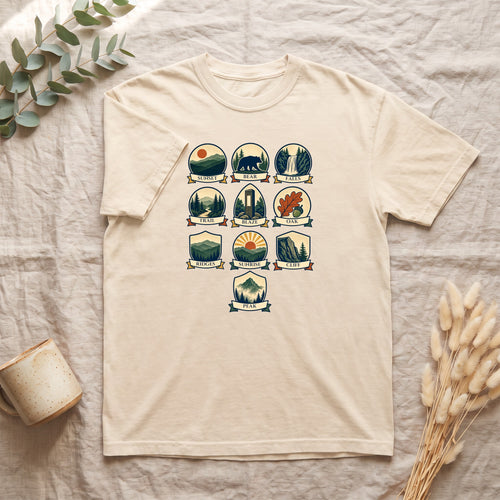 Appalachian Trail Shirt, Hiking Badge Tee, AT Thru Hiker Gift, Retro Adventure Nature Sweatshirt