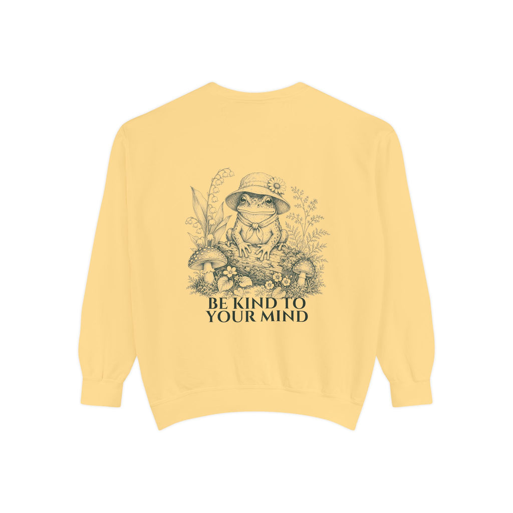 Be Kind To Your Mind Shirt, Cute Frog Tee, Mental Health Awareness Gift, Kawaii Frog Sweatshirt