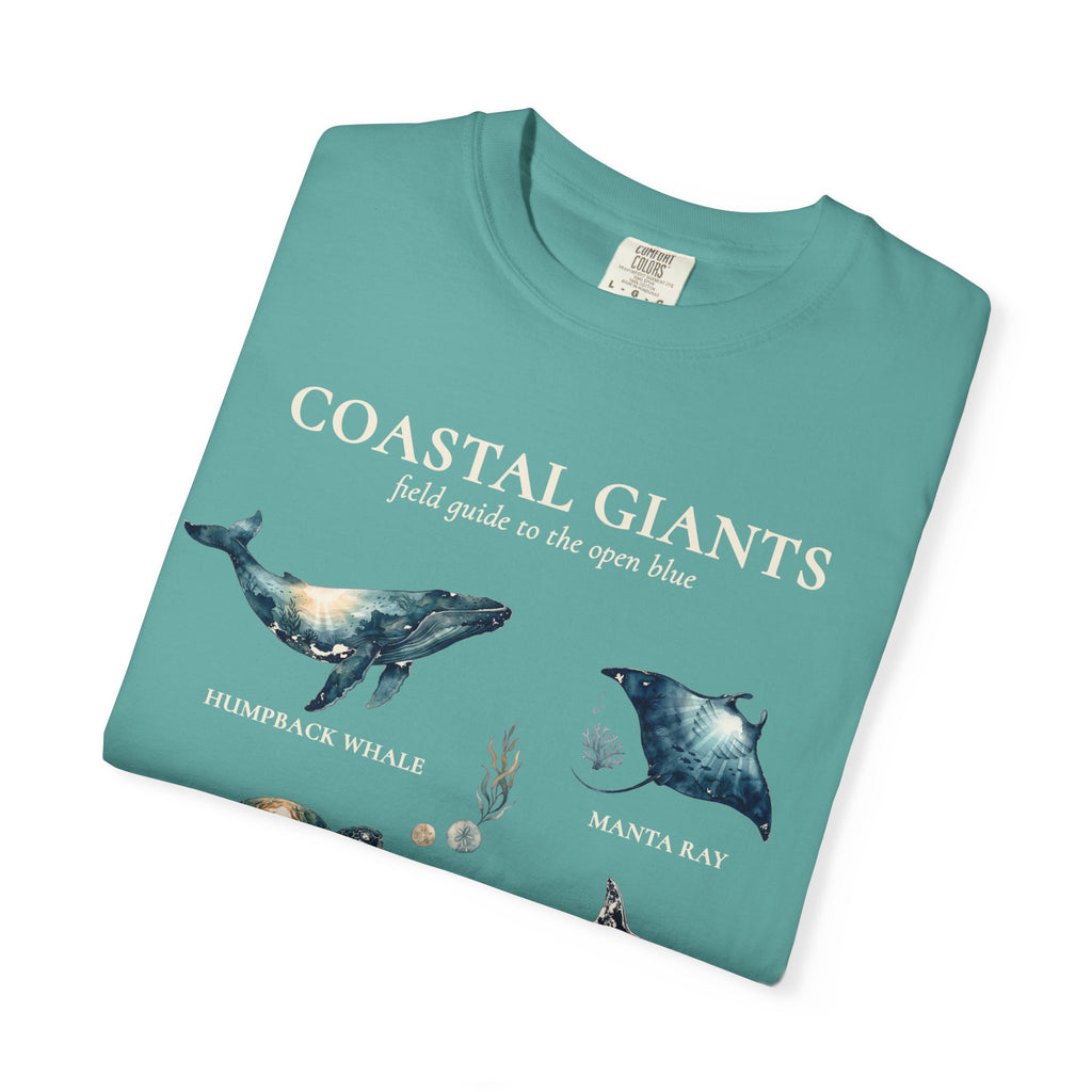 Vintage Ocean Creatures Sweatshirt, Marine Life Field Guide Crewneck, Whale Octopus Sea Turtle Ocean Lover Gift