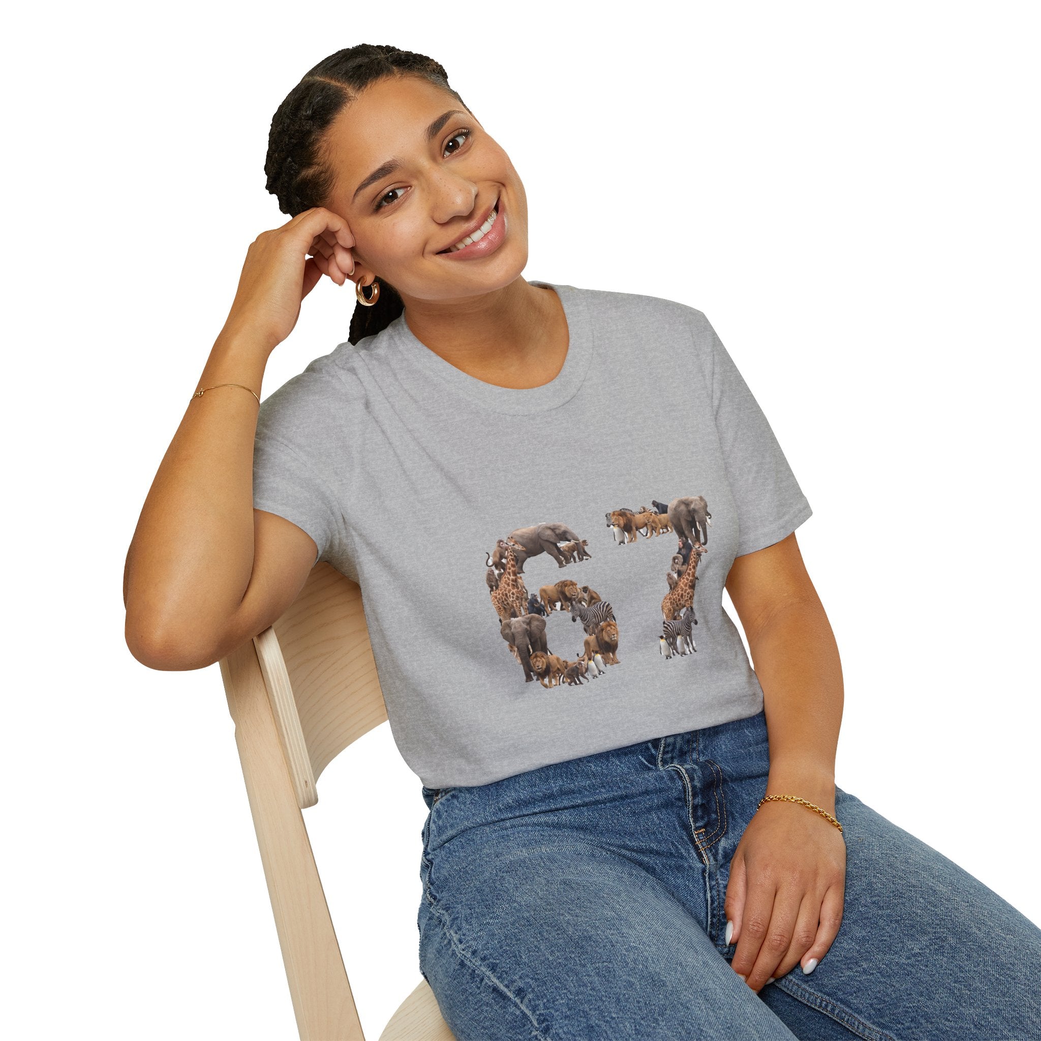Zoo Animals 67 T-Shirt — Funny 67 Meme Animal Tee