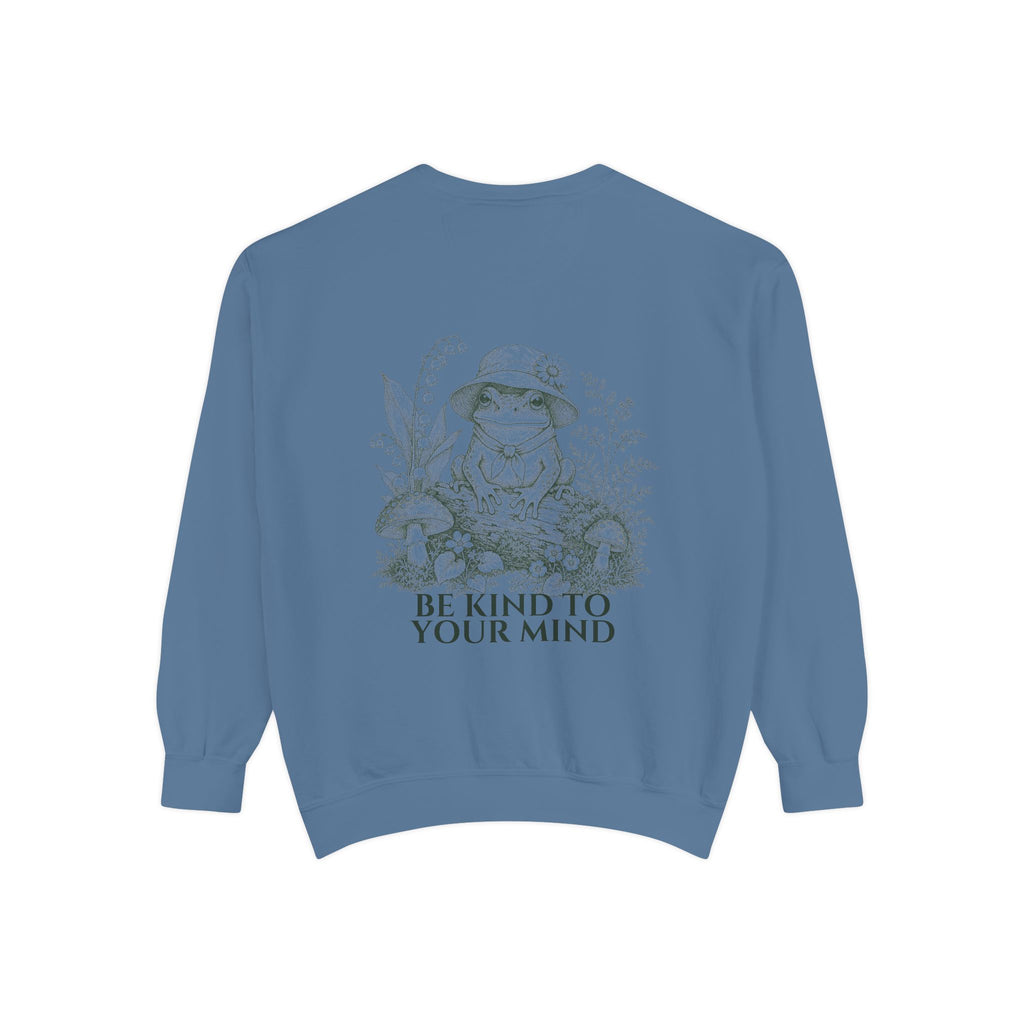 Be Kind To Your Mind Shirt, Cute Frog Tee, Mental Health Awareness Gift, Kawaii Frog Sweatshirt