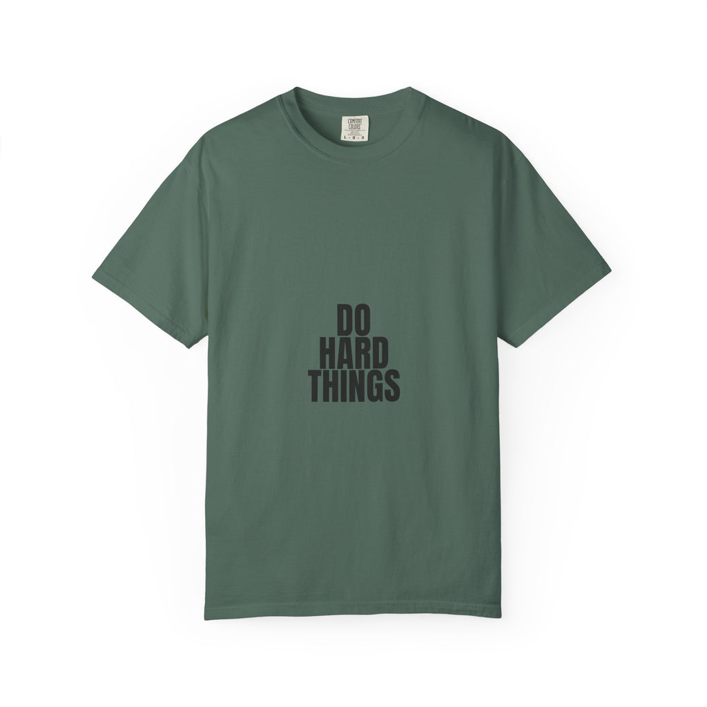 Do Hard Things Shirt, Minimalist Motivational Tee, Gym Fitness Mindset Gift, Bold Typography Sweatshirt