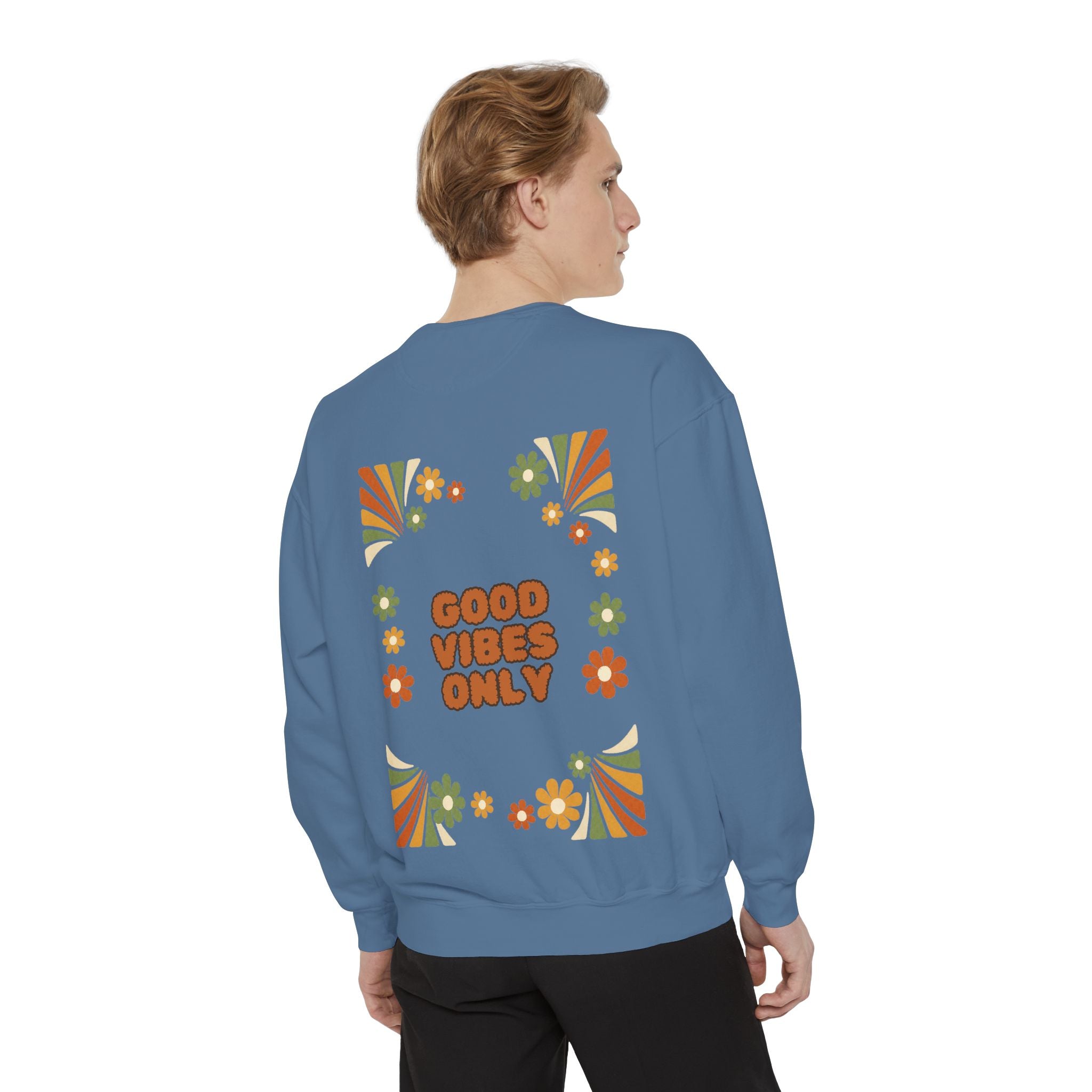 Good Vibes Only Shirt, Retro Groovy Tee, 70s Aesthetic Gift, Positive Affirmation Sweatshirt