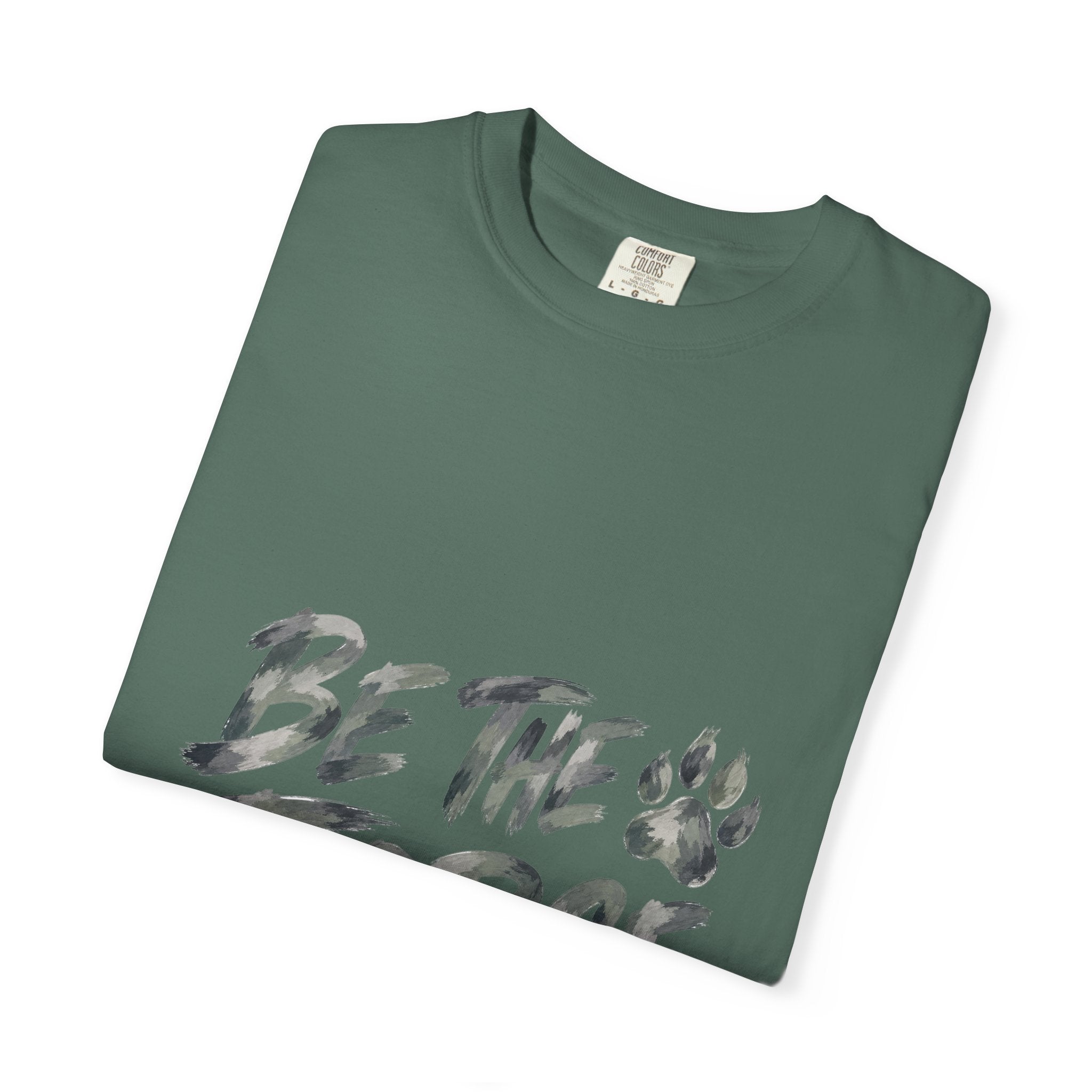 Be The Force Shirt, Camo Motivational Tee, Inspirational Encouragement Gift, Positive Vibes Paw Print Sweatshirt