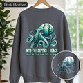 Into the Depths I Reach Shirt, Octopus Double Exposure Tee, Ocean Diver Sea Life Gift, Nautical Marine Sweatshirt