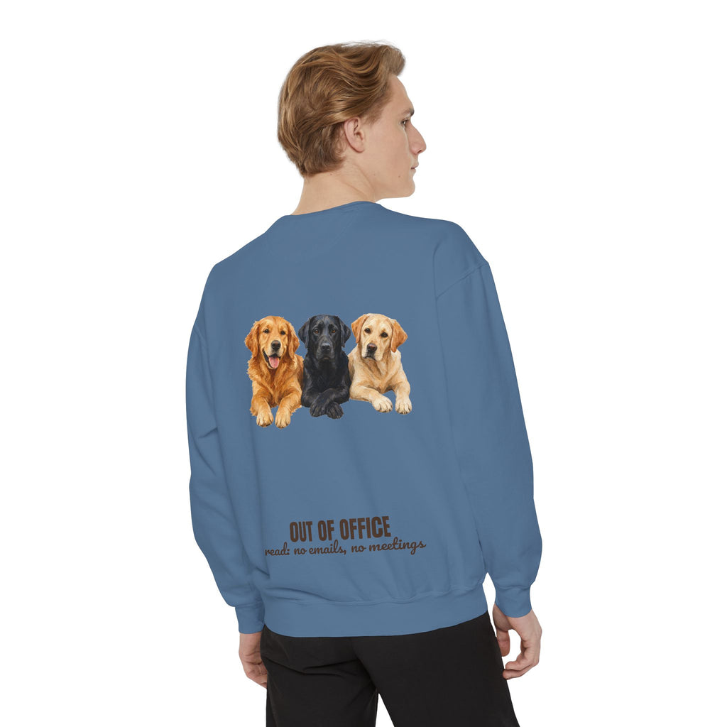 Out of Office Dogs Shirt, No Emails No Meetings Tee, Funny Work Dog Lover Gift, Lazy Weekend Sweatshirt