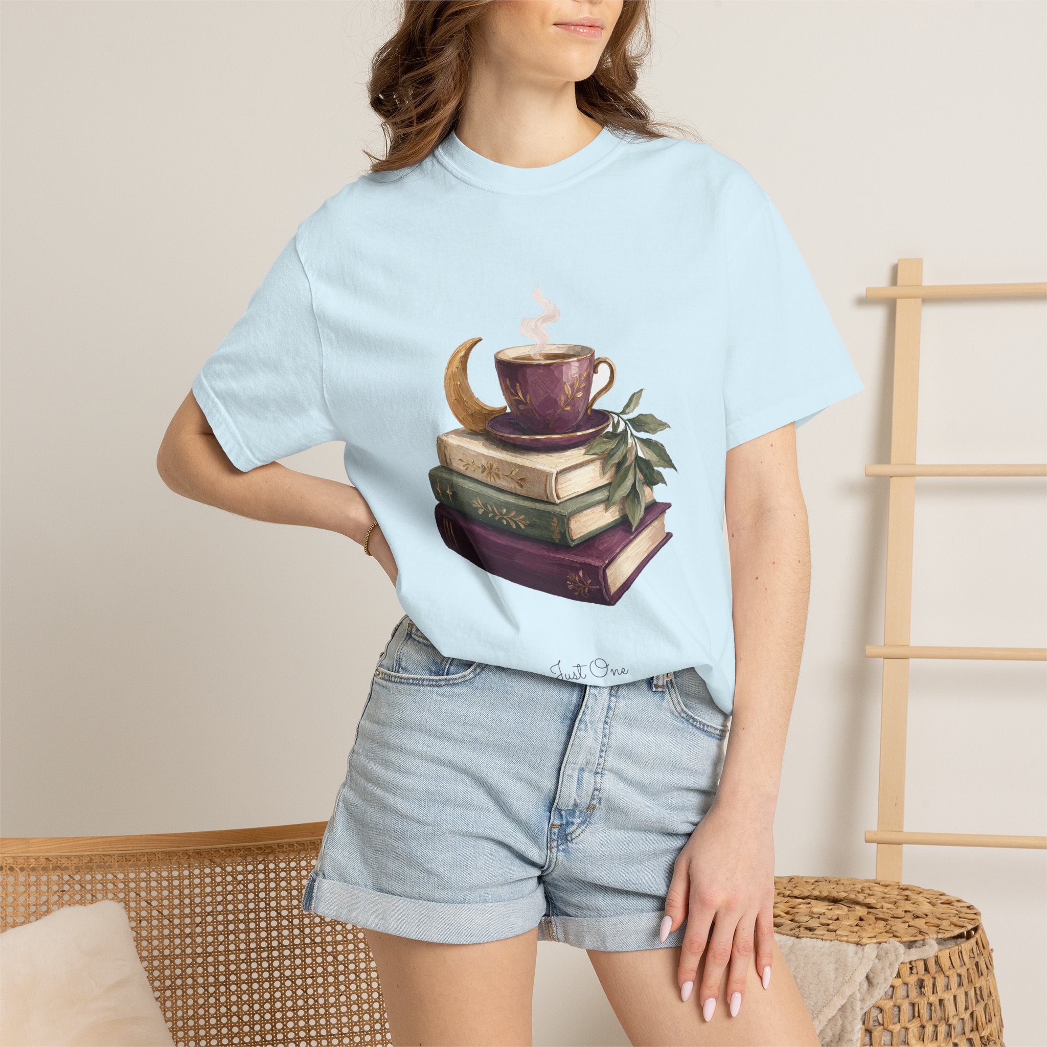 Just One More Chapter Shirt, Bookish Reader Tee, Book Lover Cozy Gift, Painterly Reading Sweatshirt