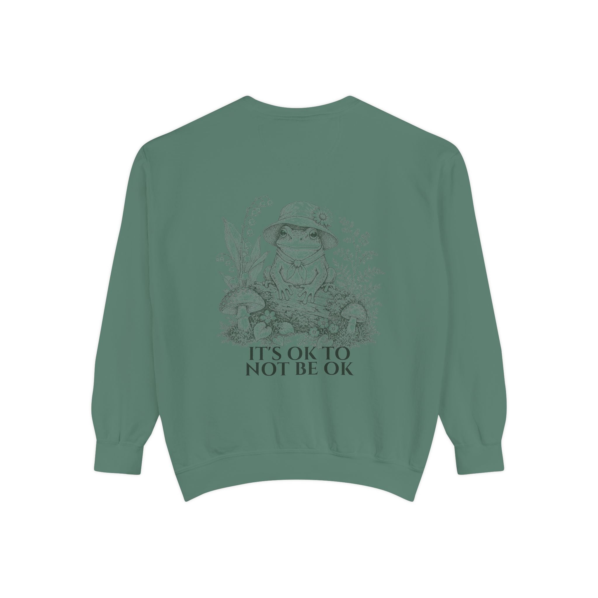 It's OK To Not Be OK Shirt, Cute Frog Mental Health Tee, Awareness Gift, Kawaii Frog Sweatshirt