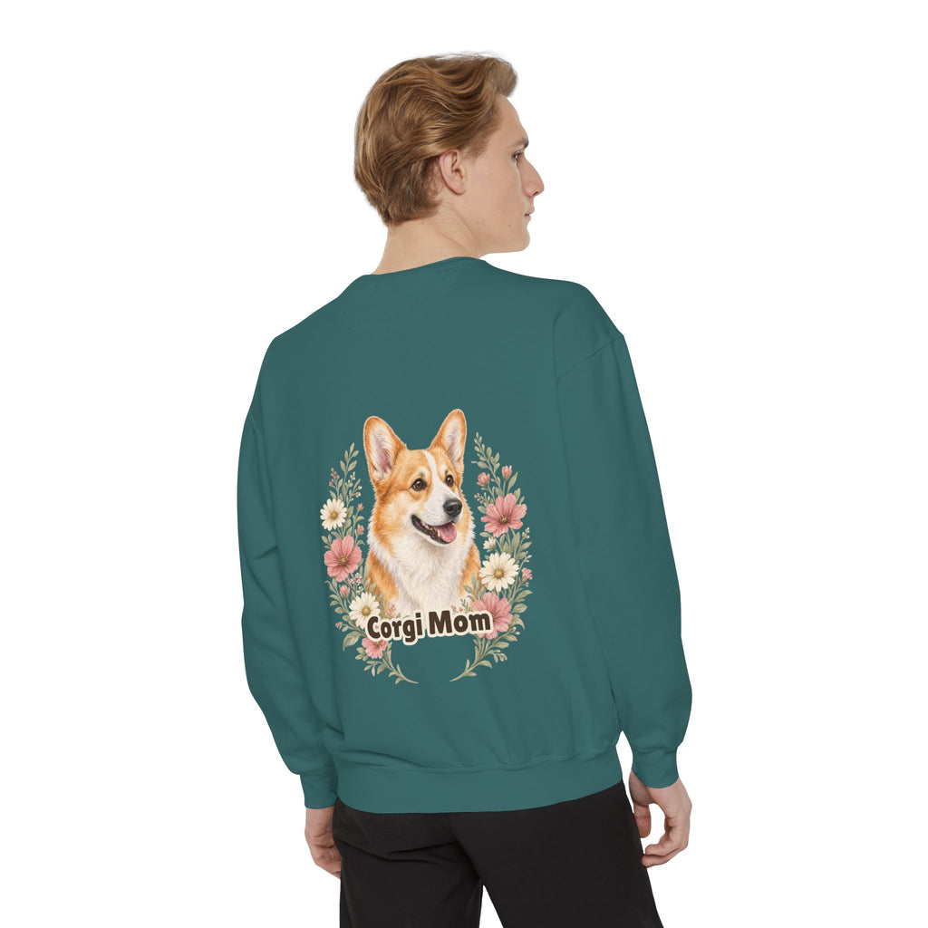Corgi Mom Shirt, Corgi Mama Tee, Dog Mom Gift, Wildflower Corgi Lover Sweatshirt, Cute Dog Owner Gift
