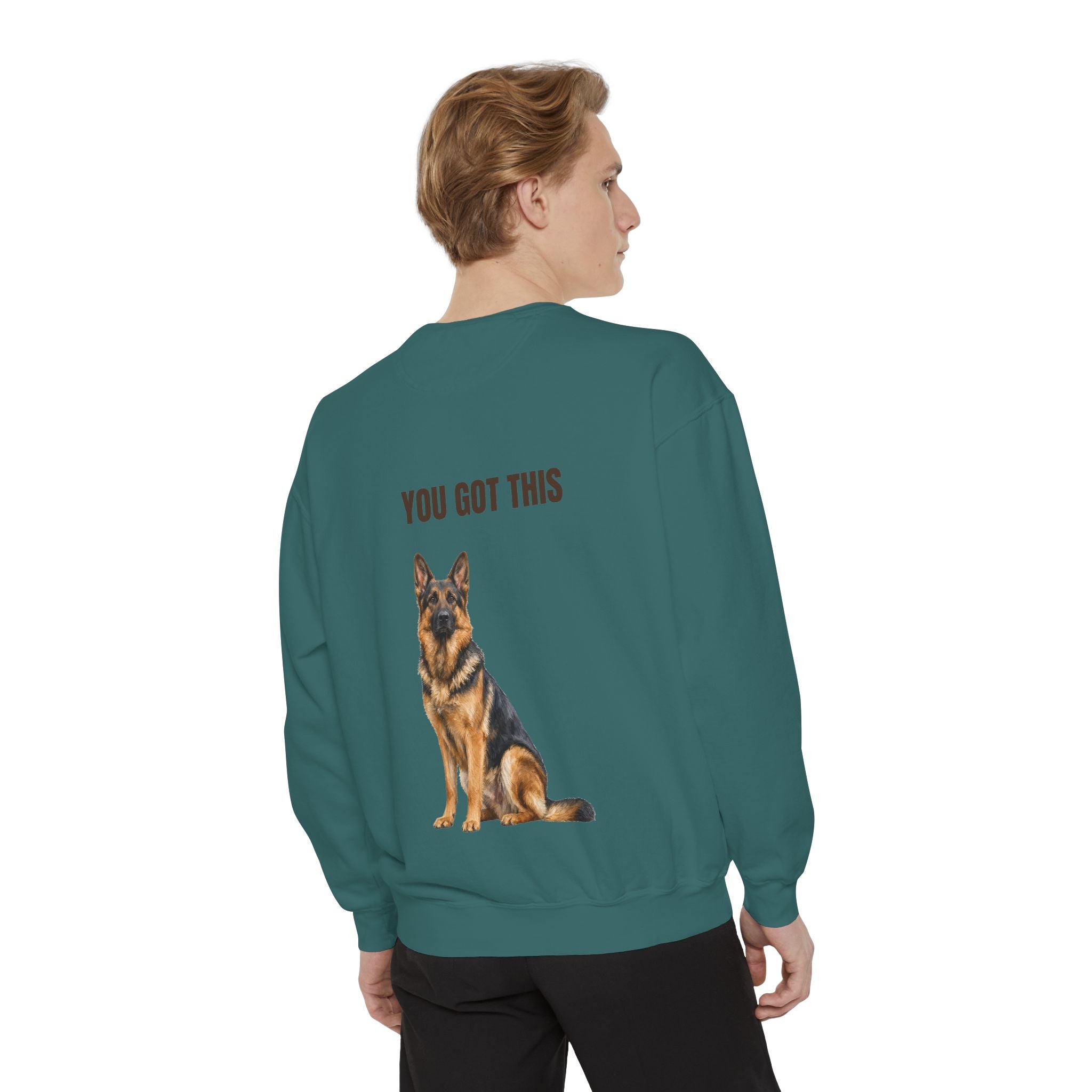 You Got This German Shepherd Shirt, GSD Dog Lover Motivational Tee, Encouragement Dog Mom Gift, Painterly Dog Sweatshirt