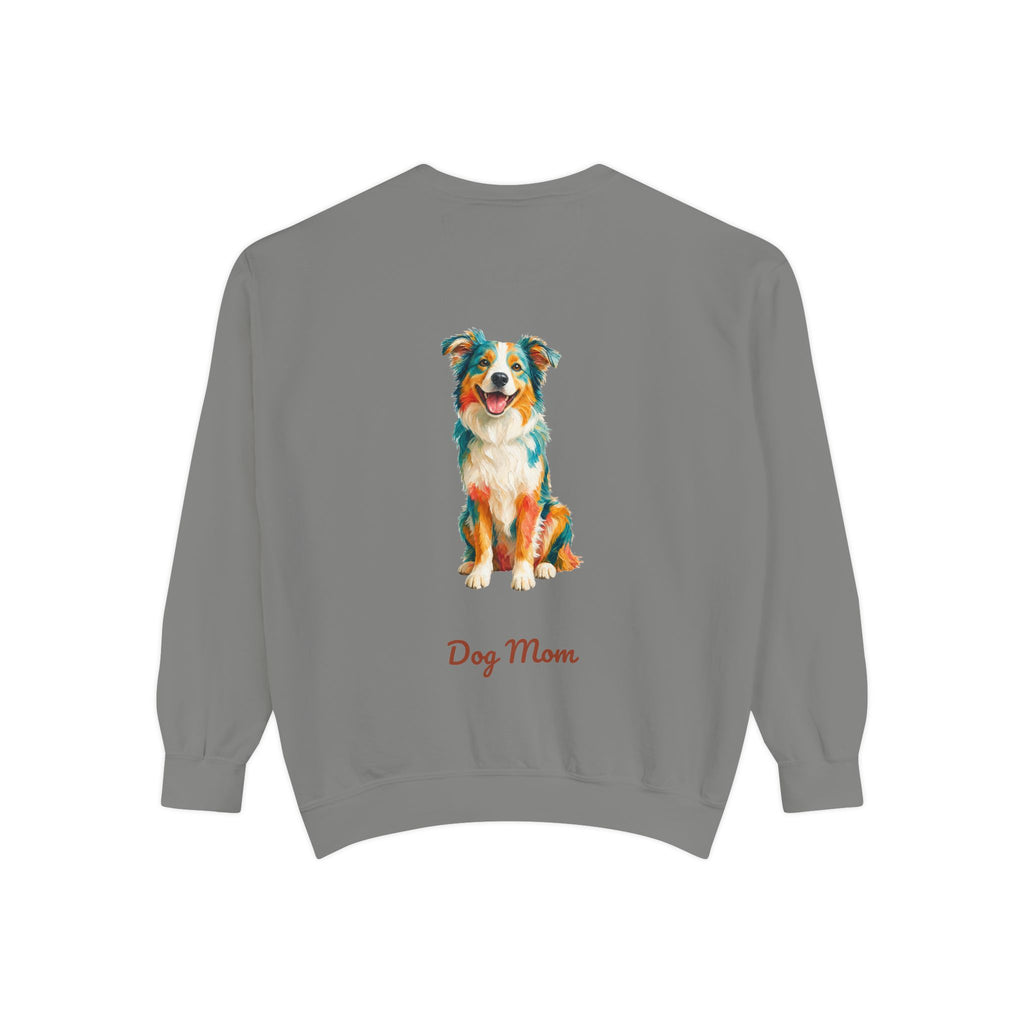 Dog Mom Shirt, Vibrant Painterly Dog Tee, Bold Dog Lover Gift, Colorful Dog Owner Sweatshirt