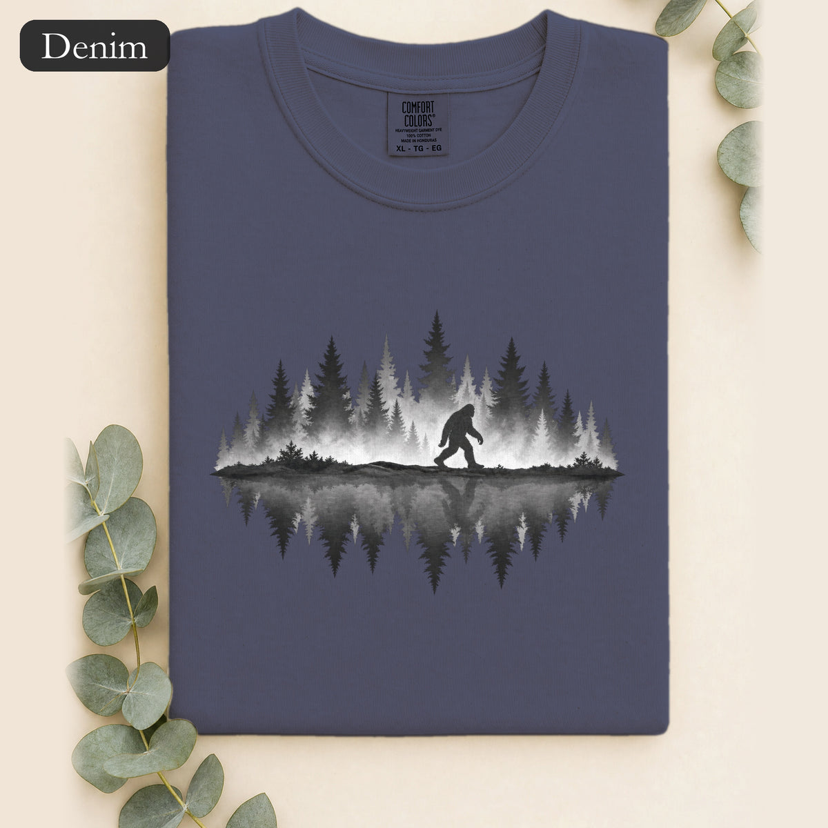 Bigfoot Silhouette Forest Shirt