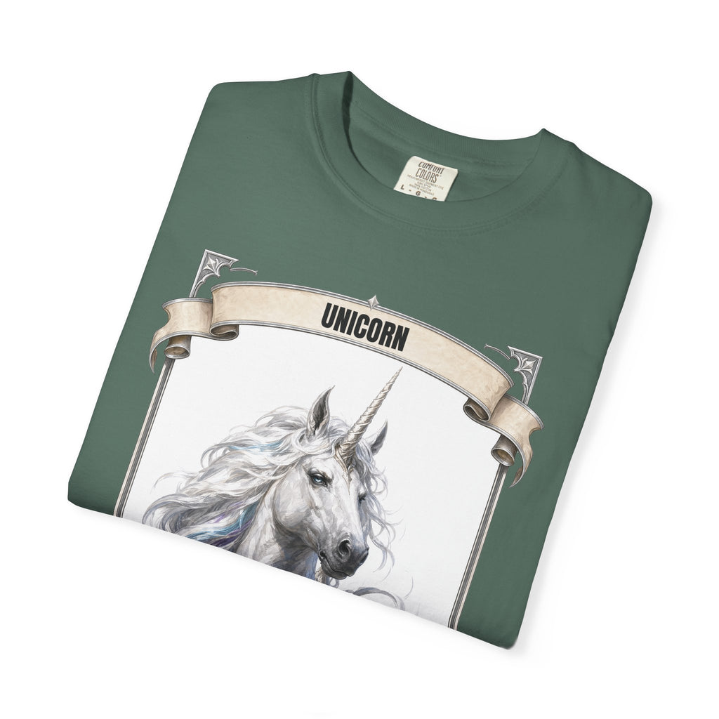Unicorn Invisibility Stat Card Shirt, Funny RPG Gamer Tee, Tabletop D20 Fantasy Gift, Dungeon Dice Sweatshirt