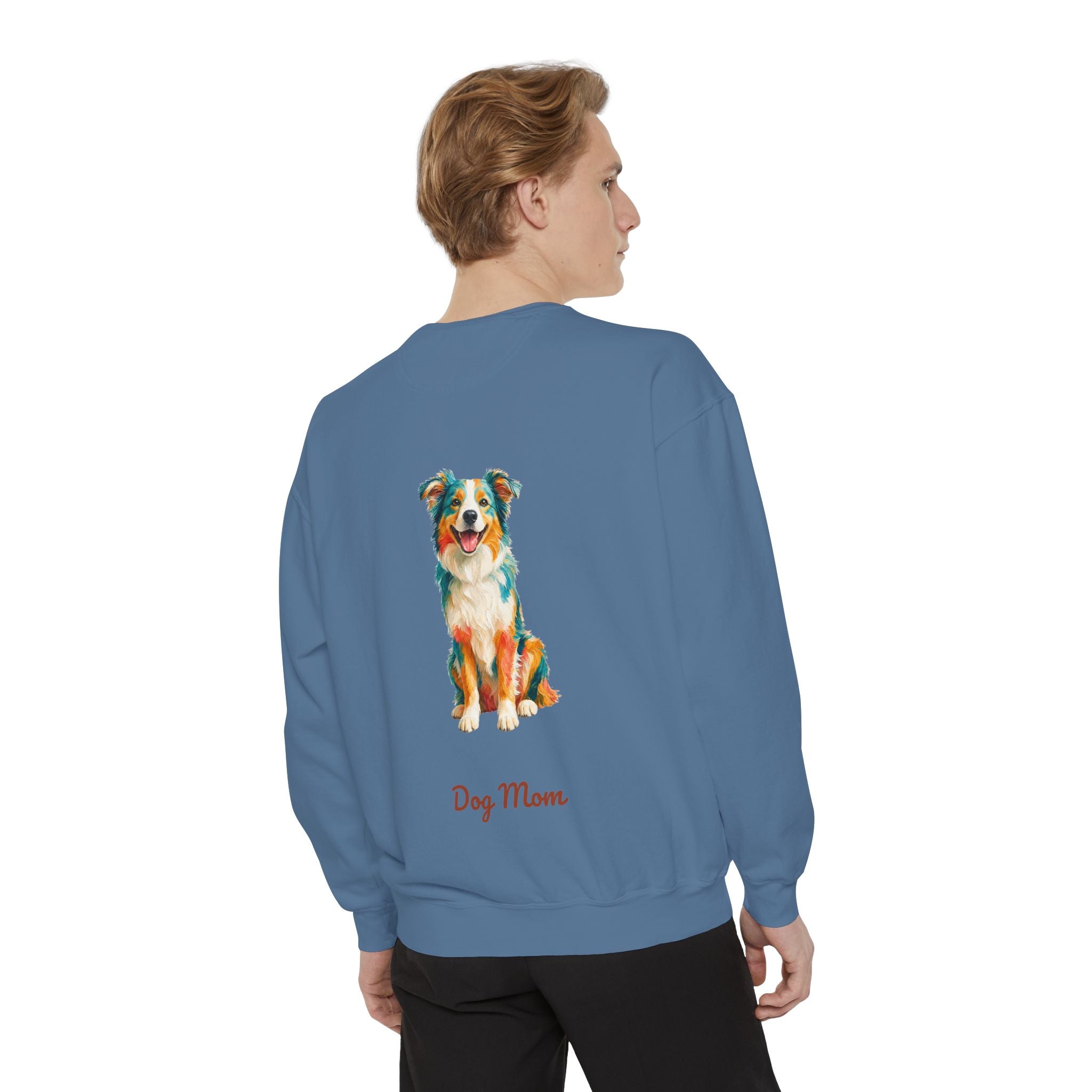Dog Mom Shirt, Vibrant Painterly Dog Tee, Bold Dog Lover Gift, Colorful Dog Owner Sweatshirt