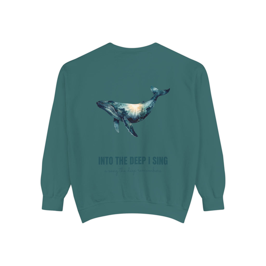 Into the Deep I Sing Shirt, Humpback Whale Double Exposure Tee, Ocean Lover Marine Life Gift, Nautical Sweatshirt