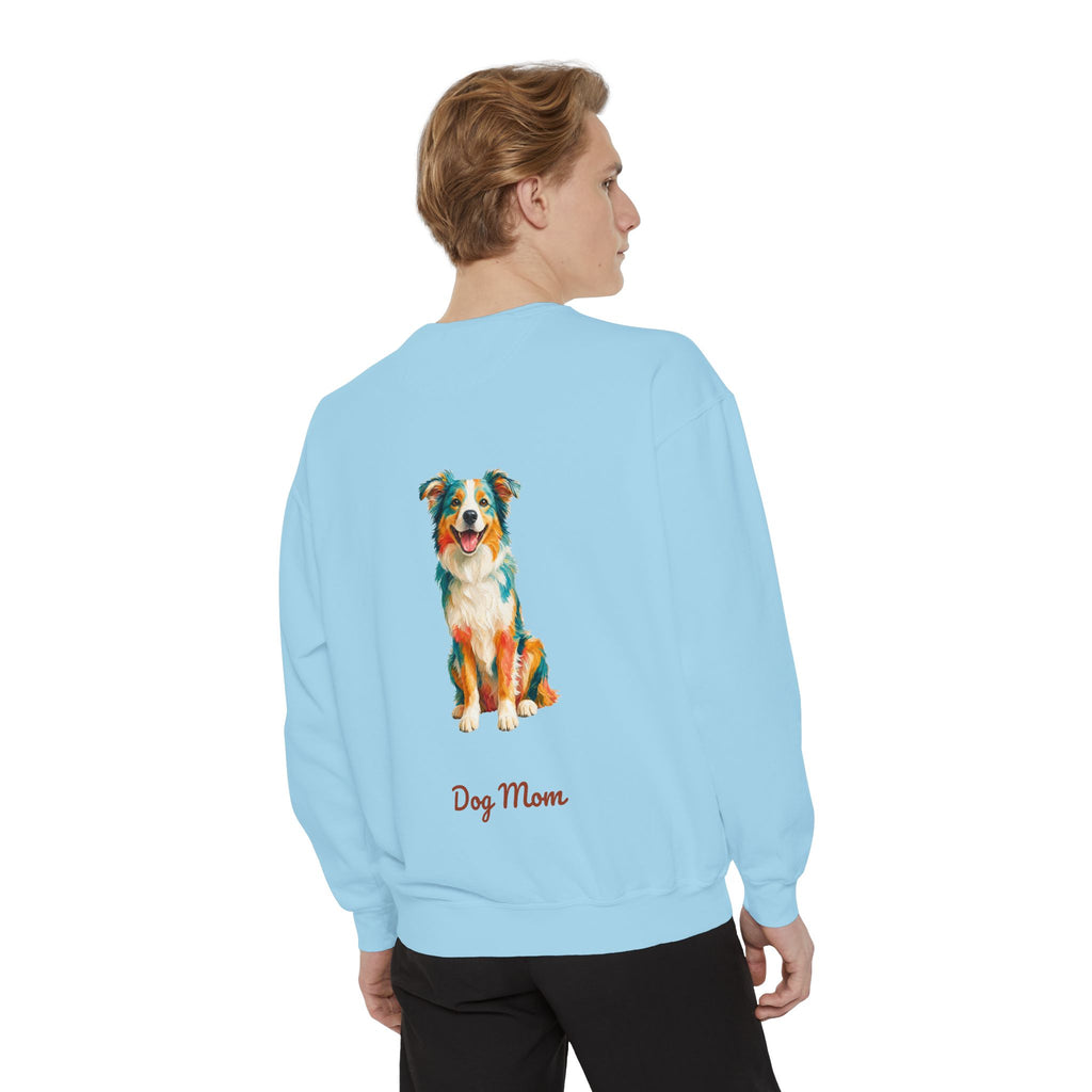 Dog Mom Shirt, Vibrant Painterly Dog Tee, Bold Dog Lover Gift, Colorful Dog Owner Sweatshirt