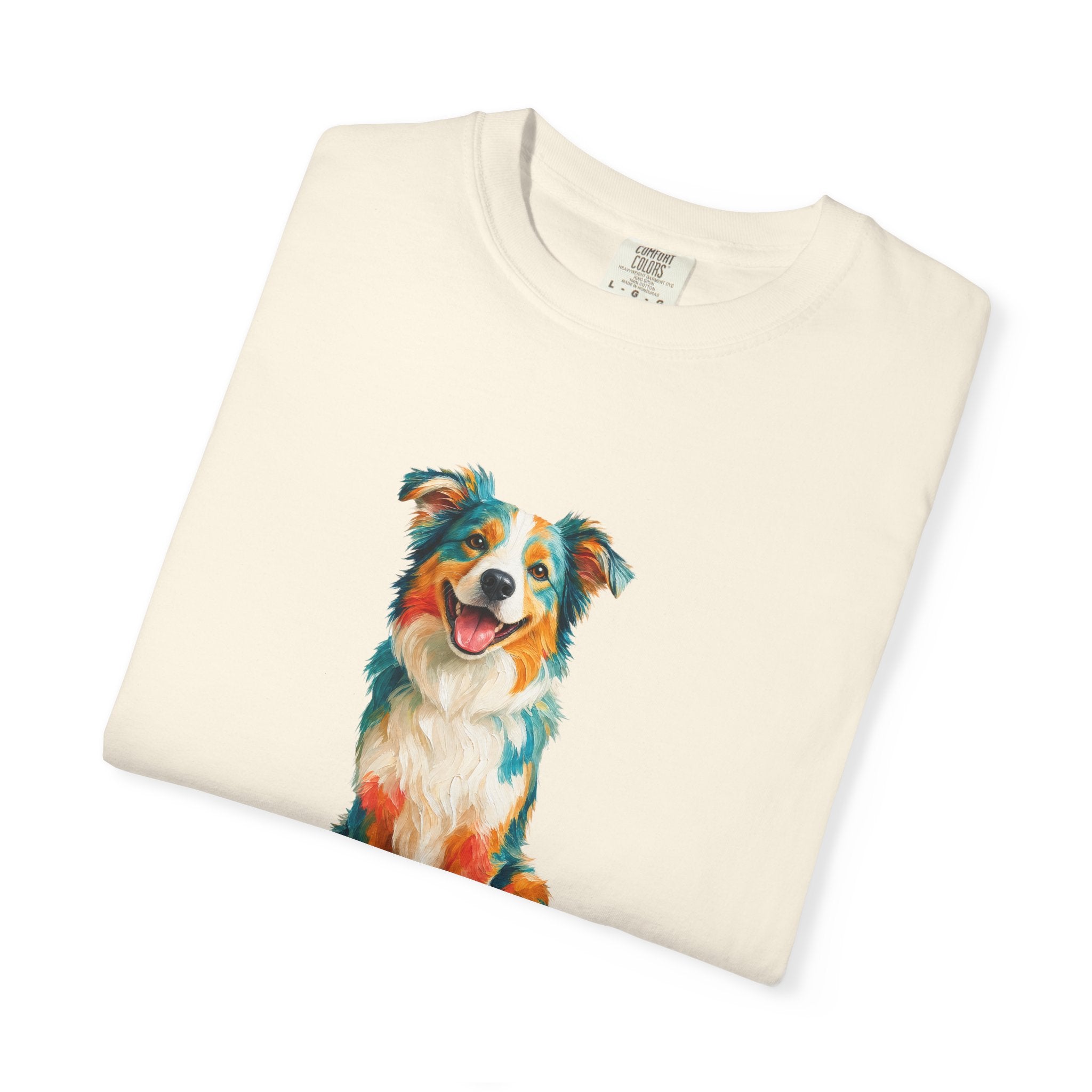 Dog Mom Shirt, Vibrant Painterly Dog Tee, Bold Dog Lover Gift, Colorful Dog Owner Sweatshirt